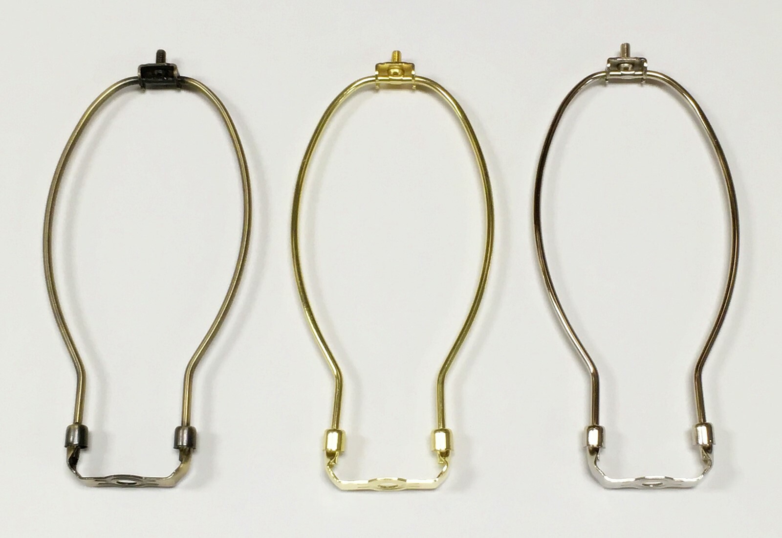 Lamp Parts-Lamp HARP W/Saddle 5" to 12" Heavy Duty 3 Finishes: AB,PB,PN (1 Pc.)