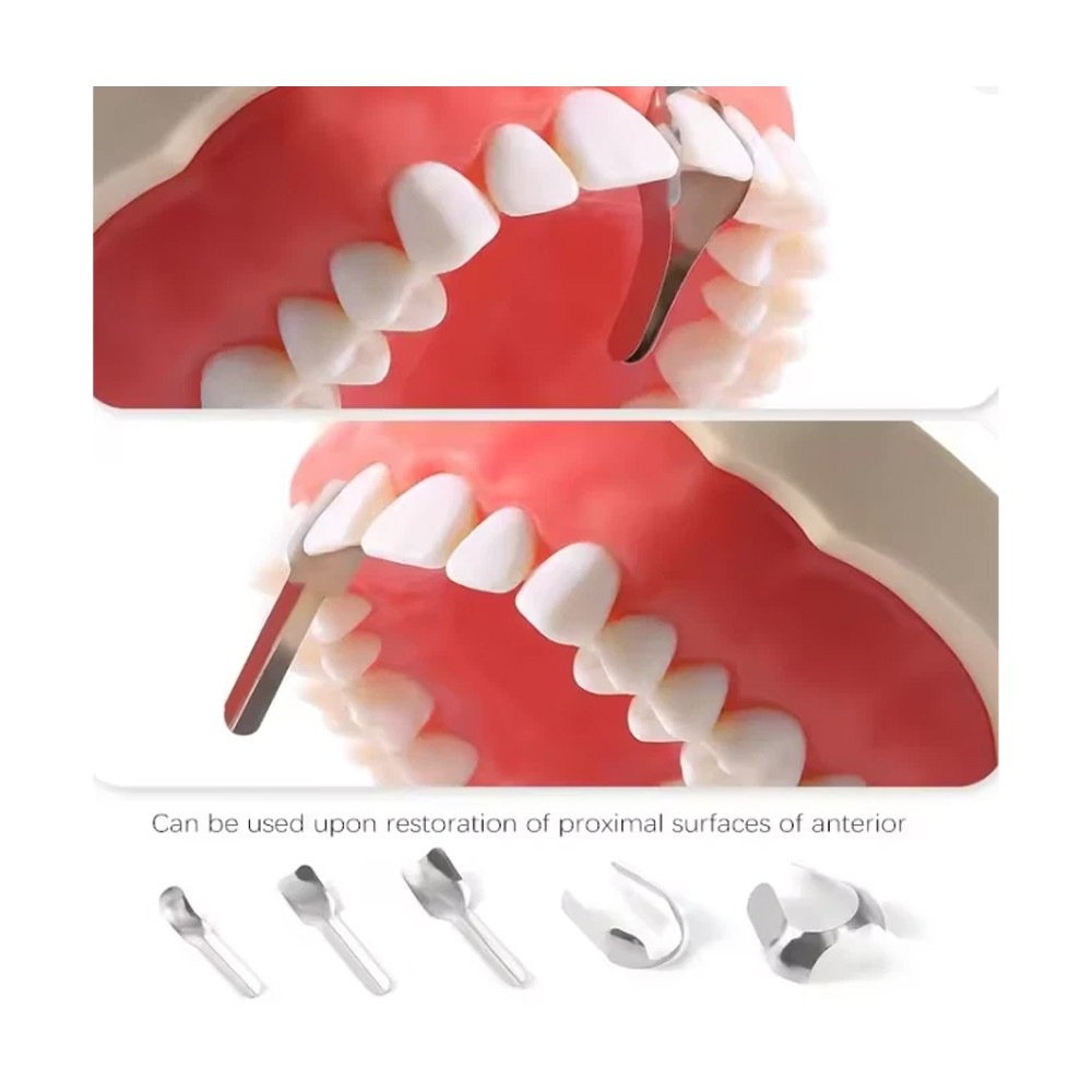 Dental Matrix Bands Anterior Twin Proximal Strips Sectional Contoured Matrices