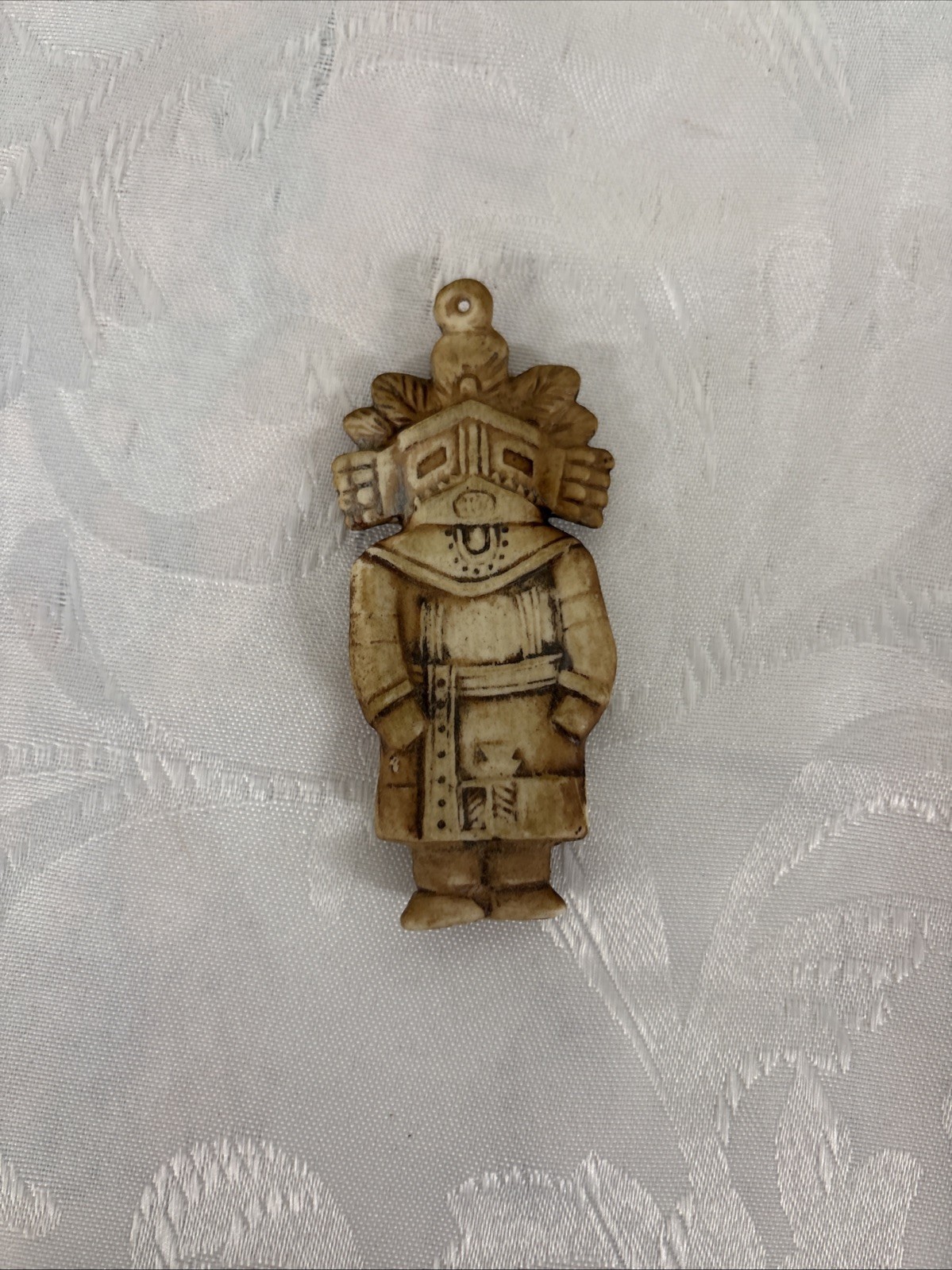 Vintage Aztec Mayan Mexican Clay Ceramic Mask Wall Hanging Art