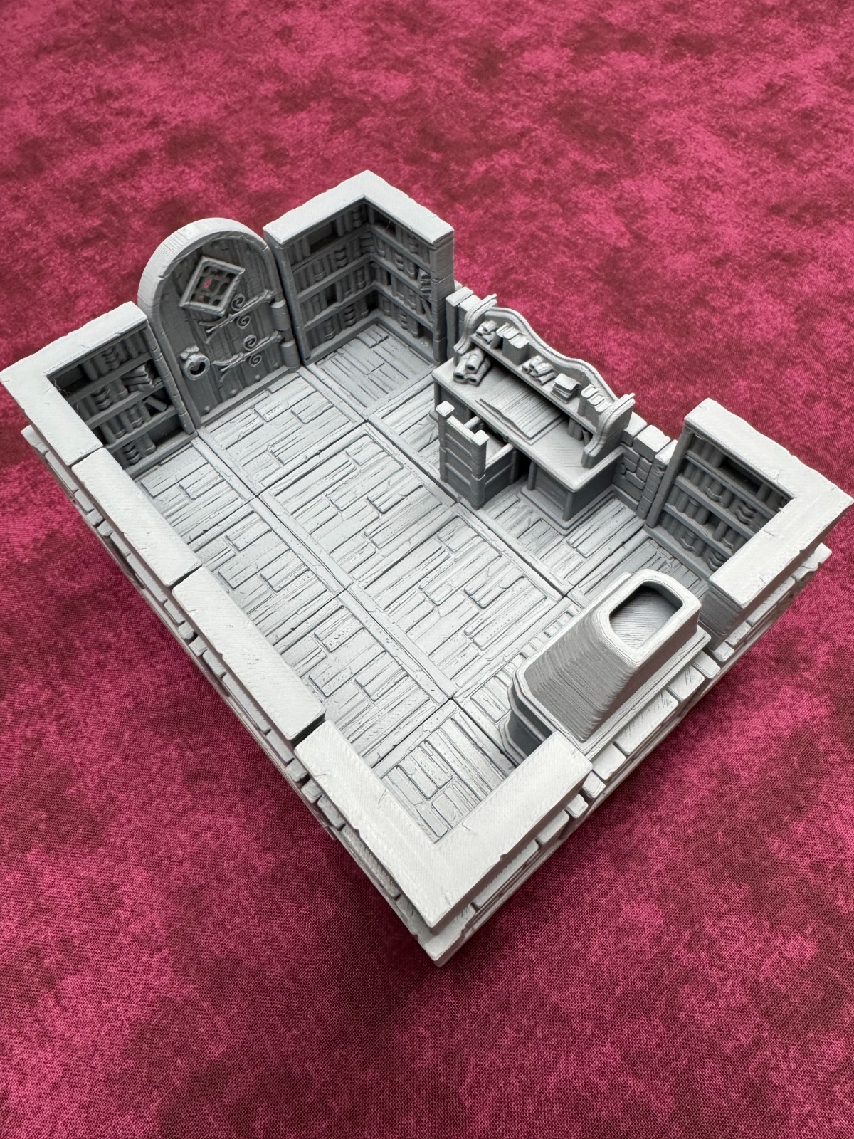3D Printed Dungeon Terrain Modular RPG D&D Pathfinder 28mm Ashen Sanctum