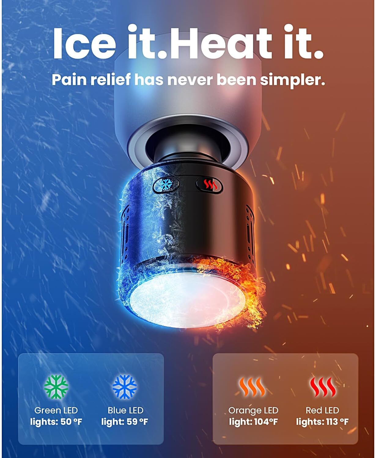 BOB AND BRAD C2 Pro Massage Gun with Heat & Cold Therapy Electric Back Massager