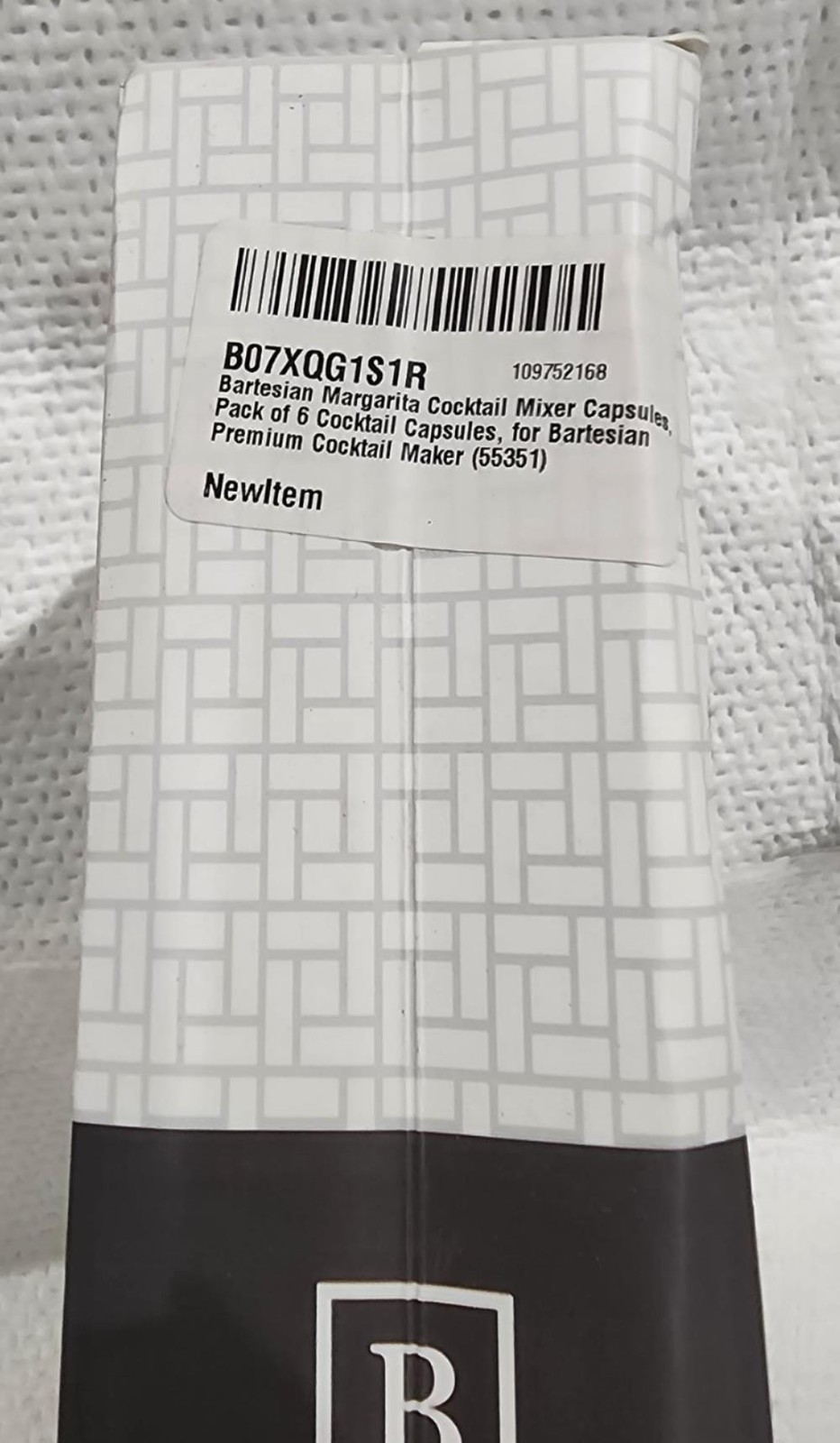 Bartesian Margarita Cocktail Mixer Capsules, Pack of 6 Cocktail Capsules BB 4/24