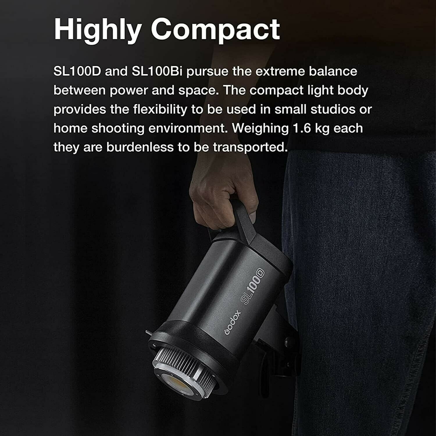 GODOX SL100Bi 100W Bi-Color LED Video Light Bowens Mount LED Continuous Lighting