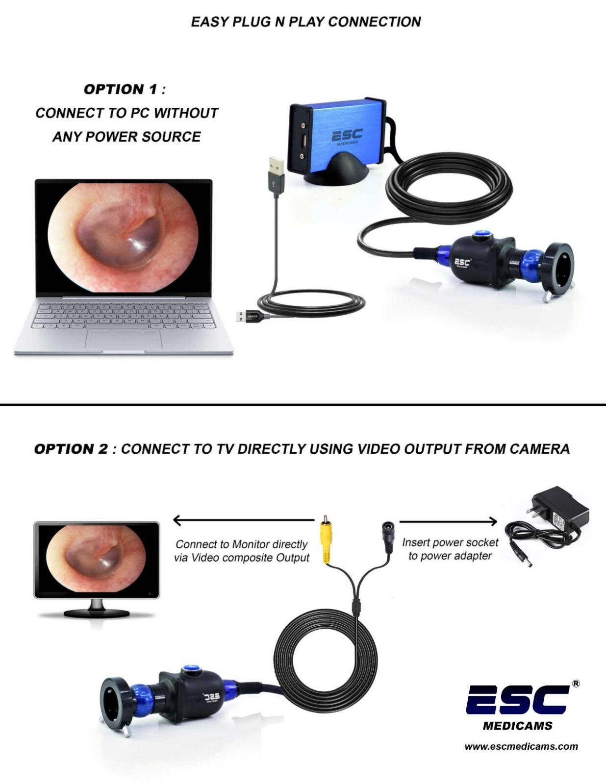 Endoscopy camera HD Portable USB Rigid Endoscope Storz ENT Medical 1.2MP Windows