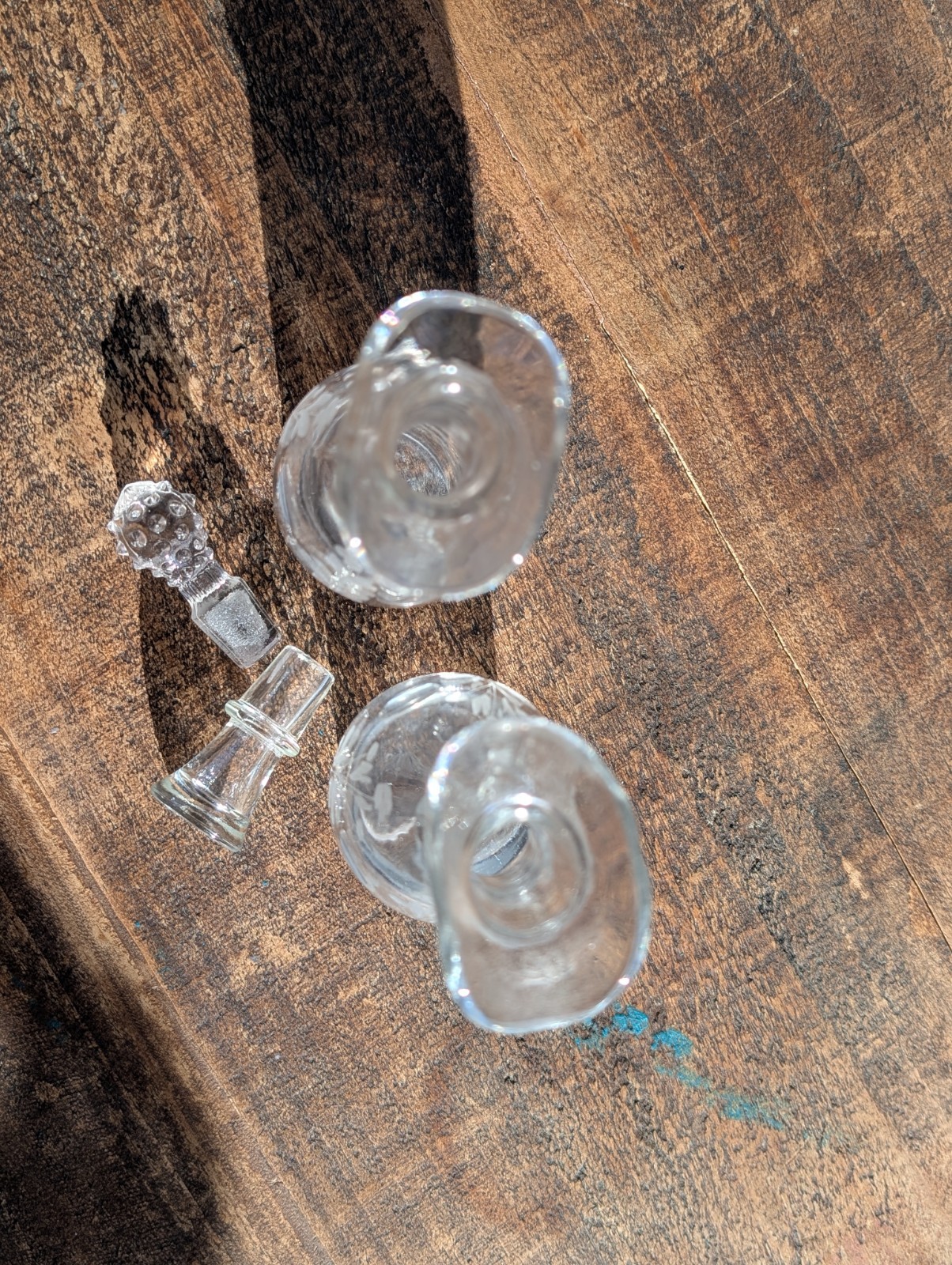 Antique Victorian Silverplate 7-piece Rotating Condiments Cruet Set w/Stoppers