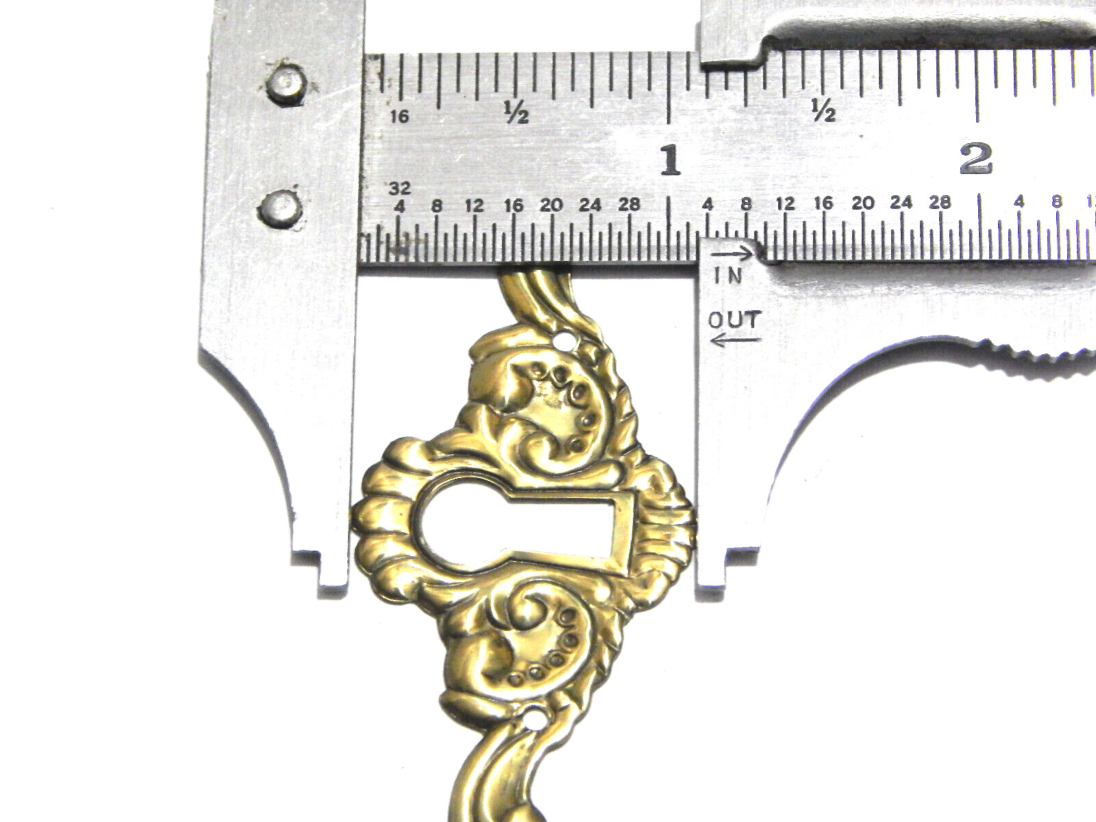 Vintage Keyhole Covers Brass for Drawers Vanties Doors