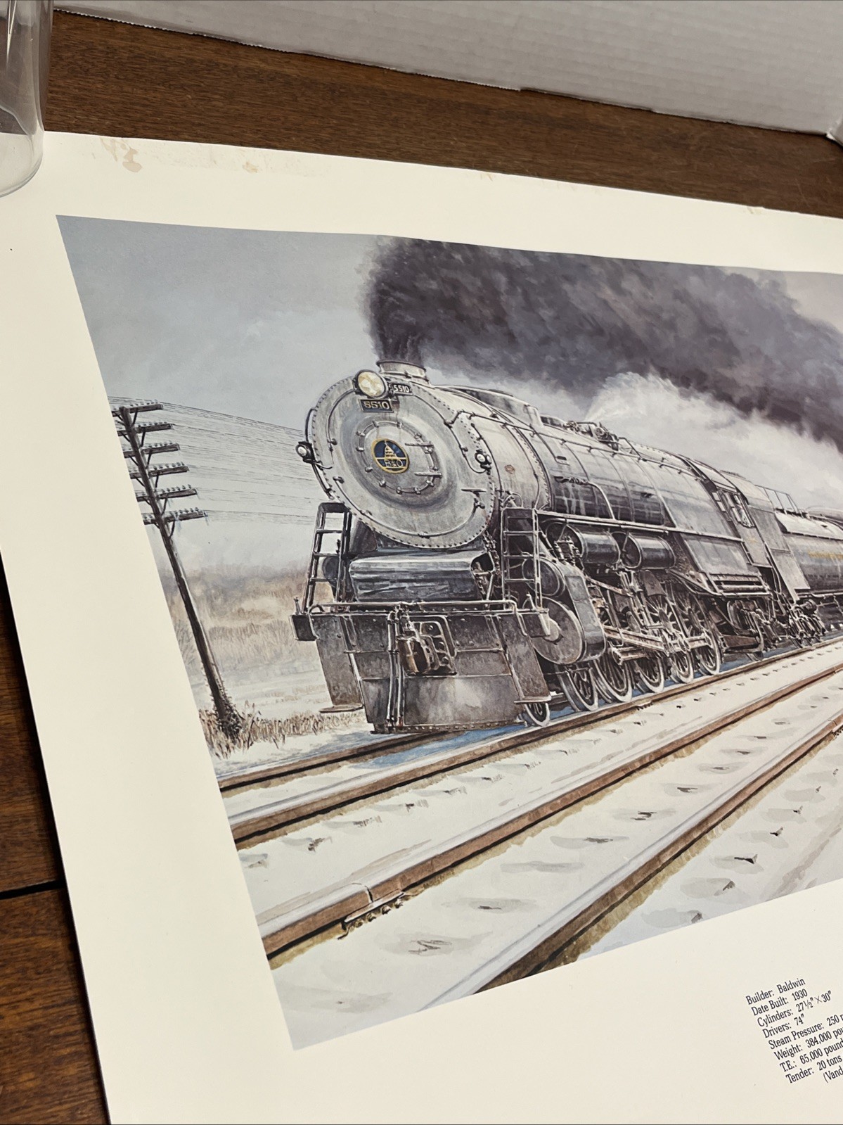 B&O Baltimore & Ohio Railroad R.R. T-1 Mountain Poster Print 25" x 18"