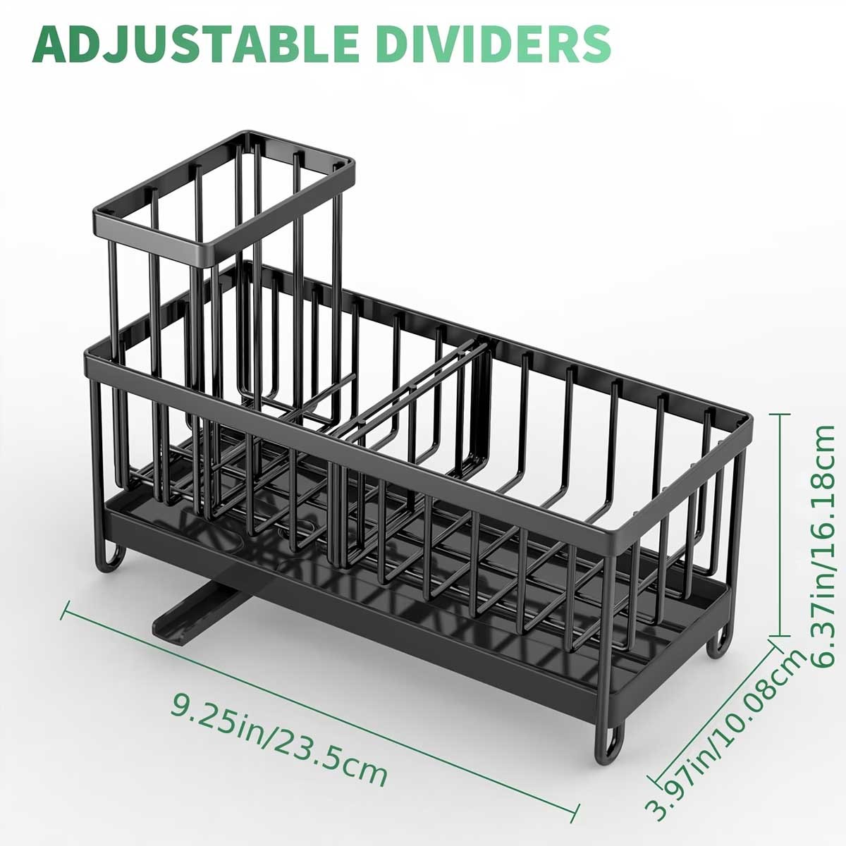 Kitchen Sink Caddy, Stainless Steel Sink Caddy, Dish Brush Holder, Sponge Holder