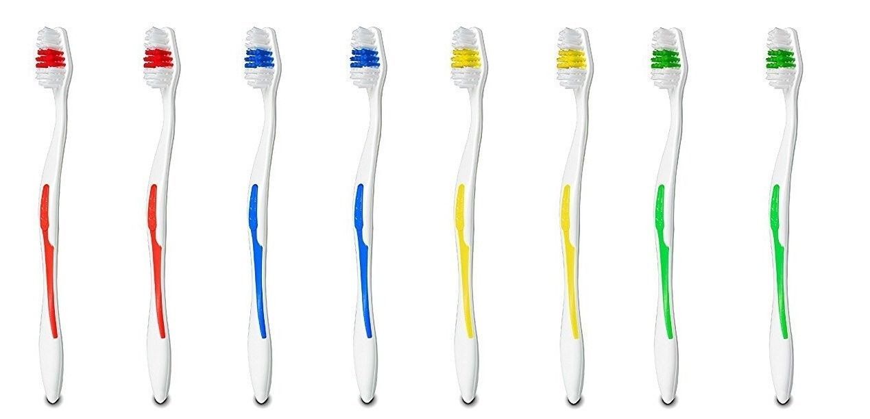 100 Pack Toothbrush Medium Soft Firm Individually Packed Standard Size Lot Bulk
