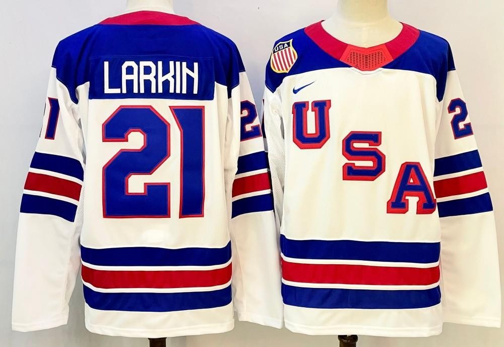 Dylan Larkin USA Men Jersey All Stitched