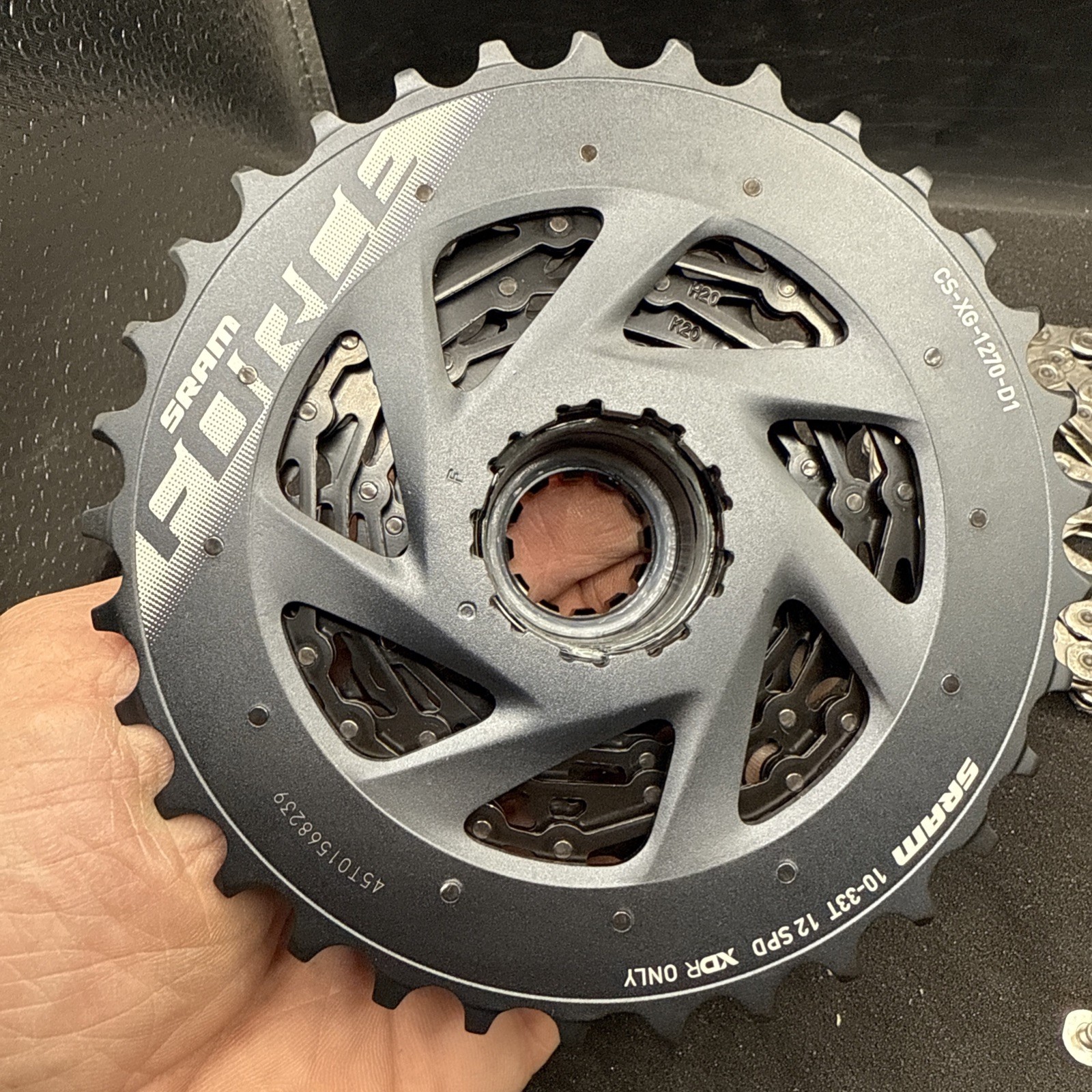 Sram Force 1270 12 Speed Cassette And Chain 10-33 114 Links Xdr Flattop (NW)