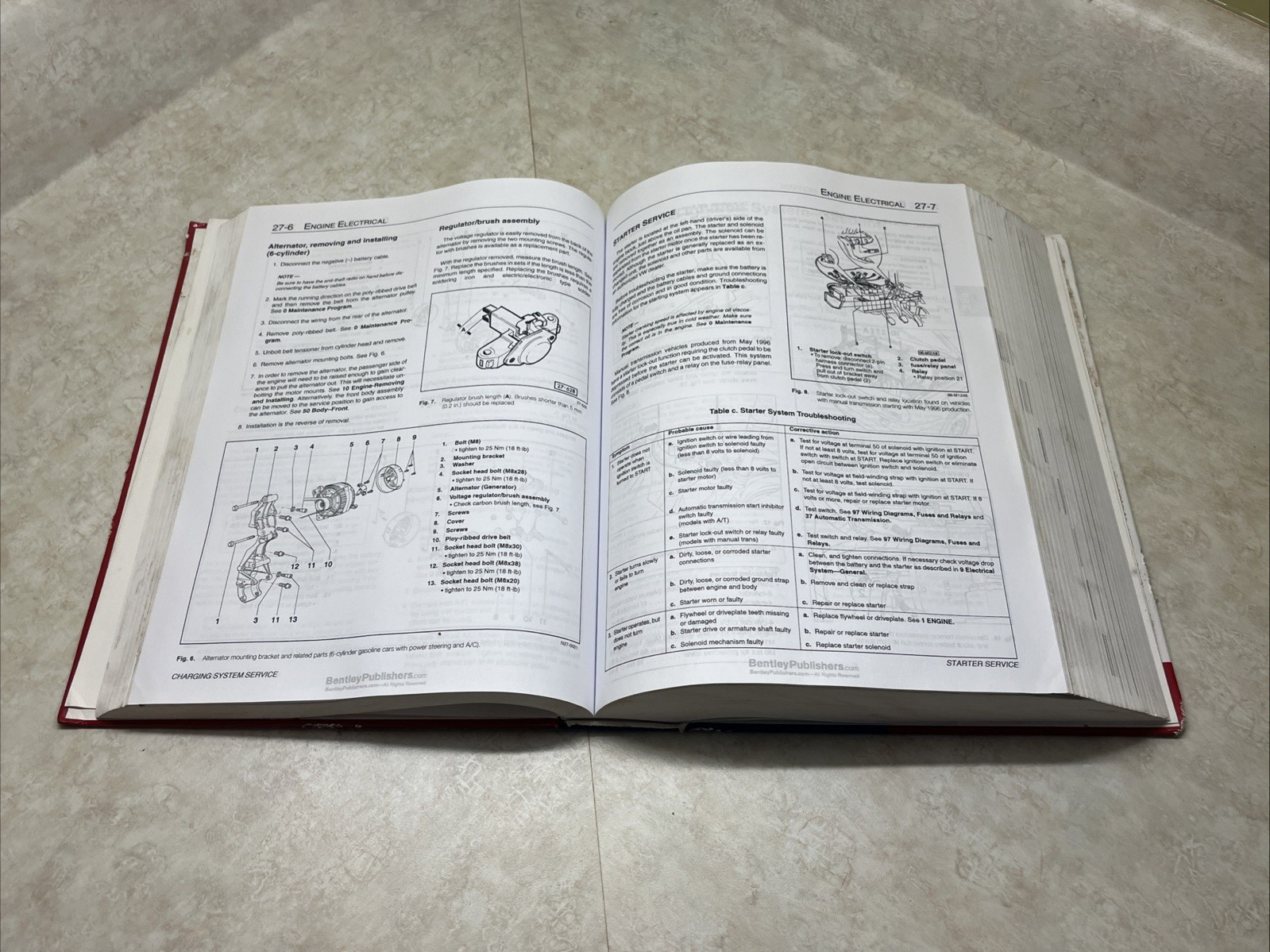 Service Manual Volkswagen Jetta Golf GTI, 1993-1999 & Cabrio 1995-2002 Bentley
