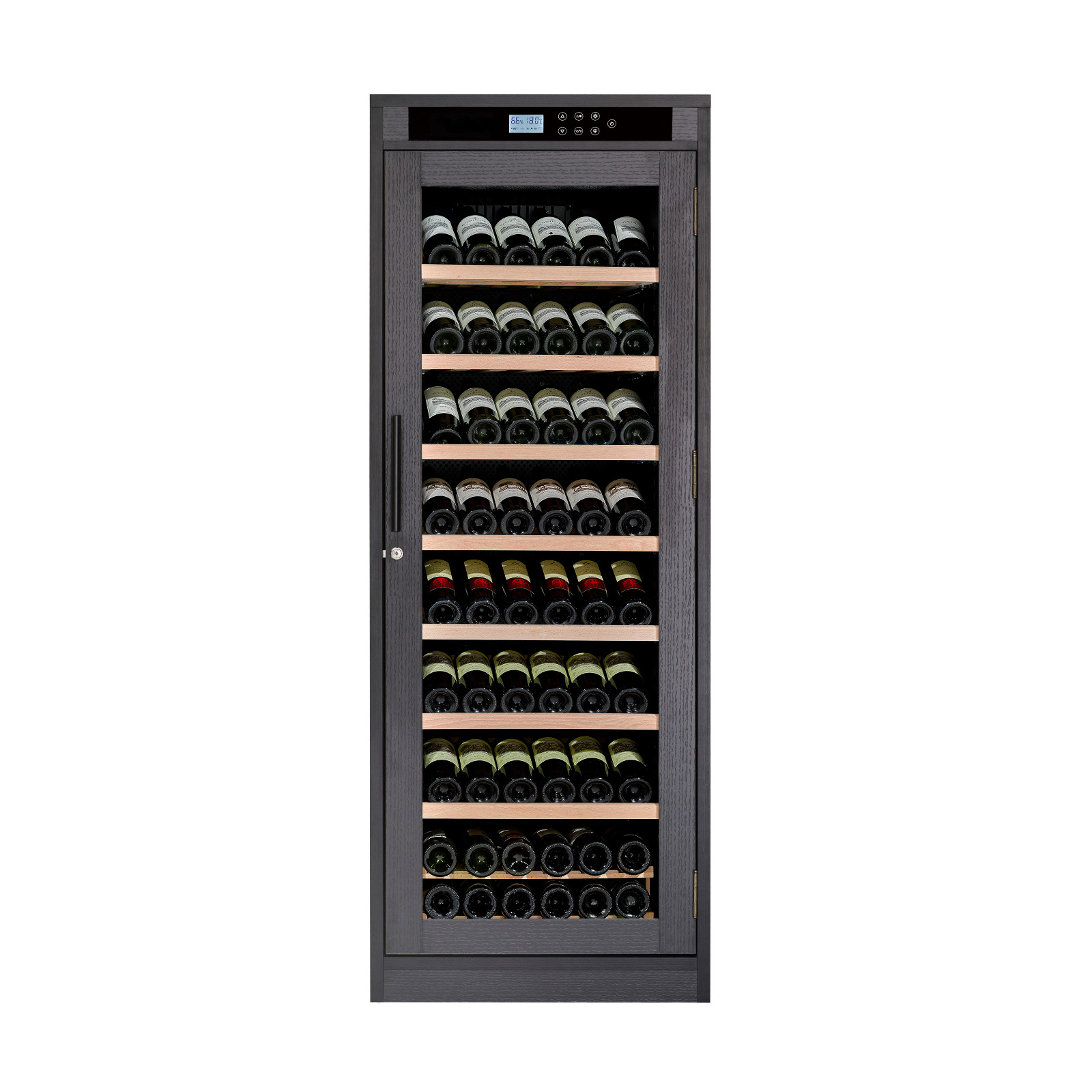 10.6 ft3 Intelligent Temperature-Controlled Multi-Tiered Wood Wine Cabinet