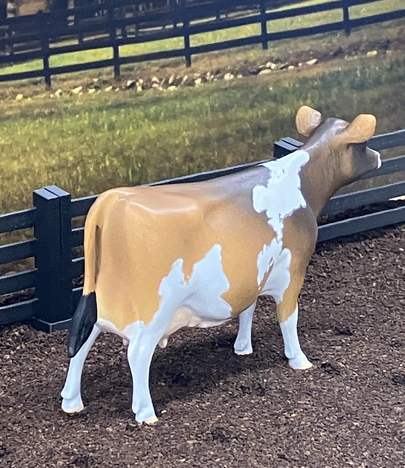 Custom CM Breyer TSC 1:20 Ornament Spot Jersey Holstein Figurine Model Dairy Cow
