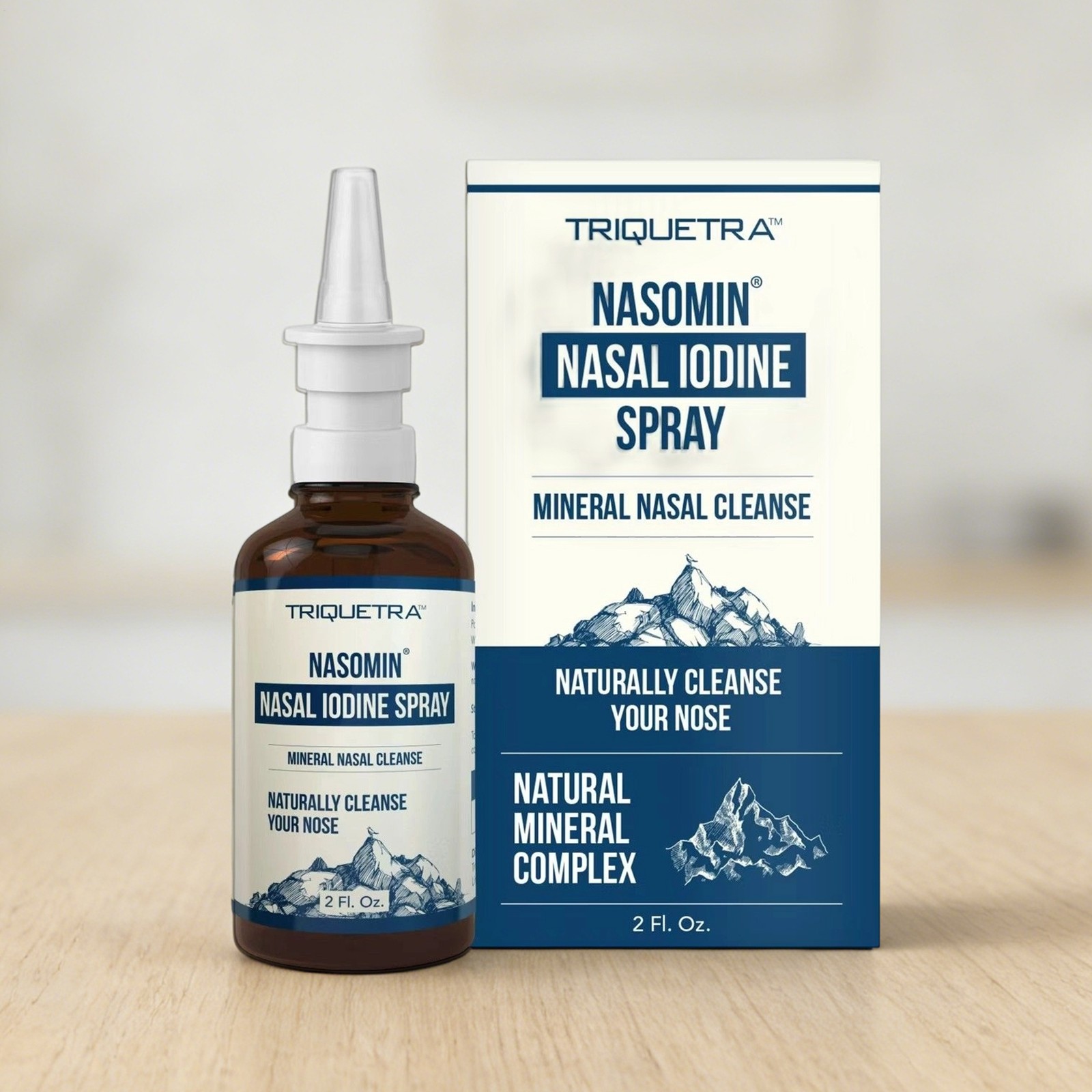 Nasomin Nasal Iodine – Nasal Cleanse– Neutralize Nose - Iodine + Fulvic Acid Ble
