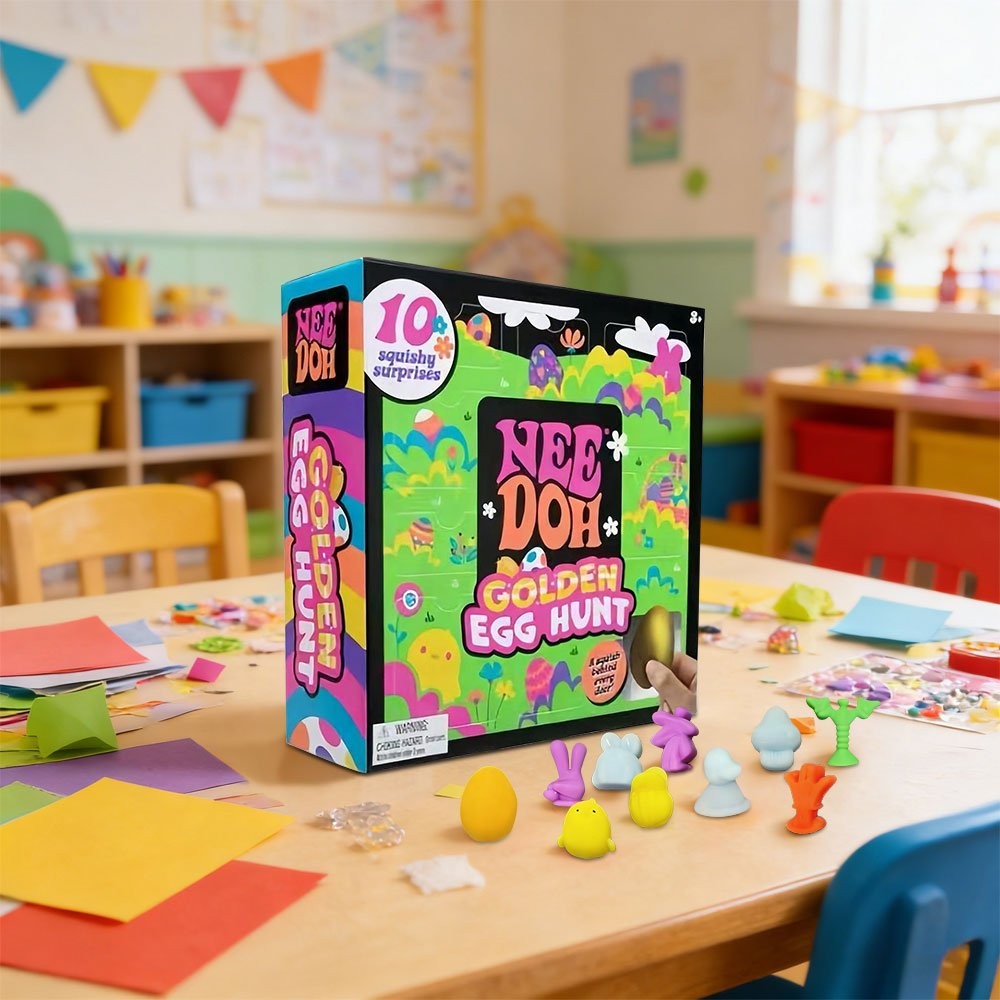 NeeDoh Easter Golden Egg Hunt Mystery (10 Squishy Surprises!) Collectibles Gift