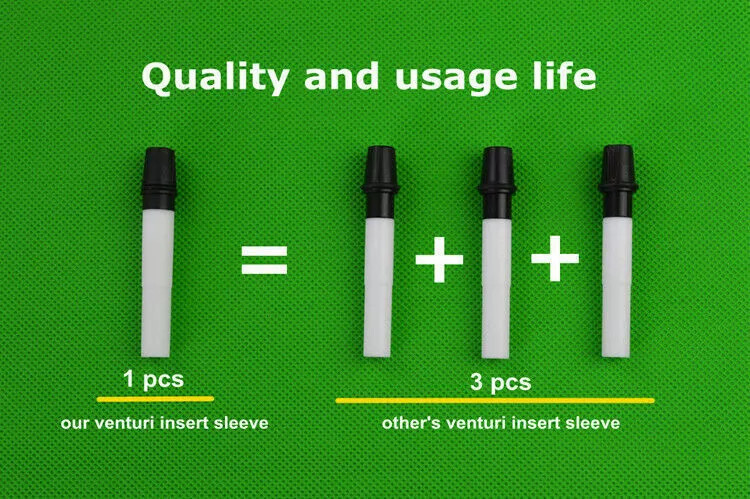 100 PCS 1006 485# PTFE Venturi insert sleeve for Gema IG06 powder injector pump