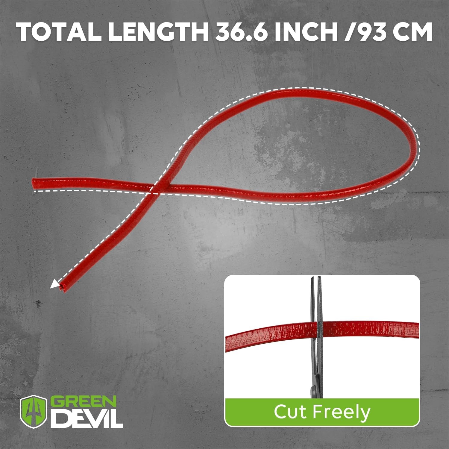 GREEN DEVIL Full Brim Guard, Hard Hat Guard Strip,Hard Hat Accessories for Stren