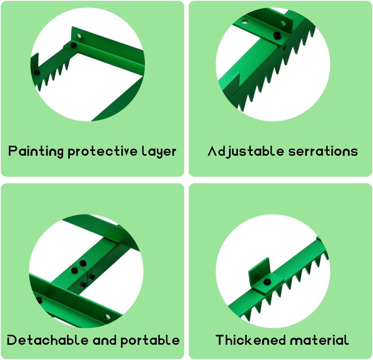 Heavy Duty Drag Harrow Driveway Grader Toothed Harrow – Clever 2-in-1 Design