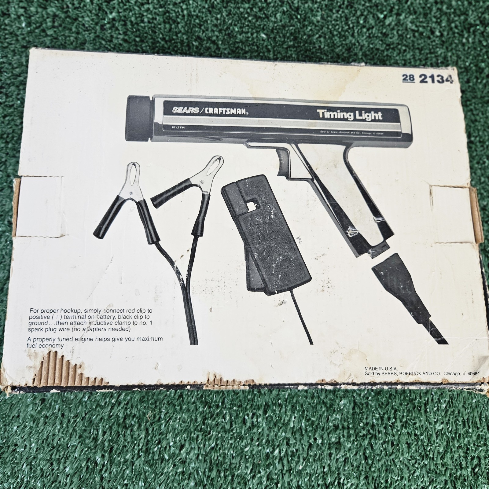 Vintage Sears Craftsman Inductive Timing Light Gun 28-2134 Original Box USA