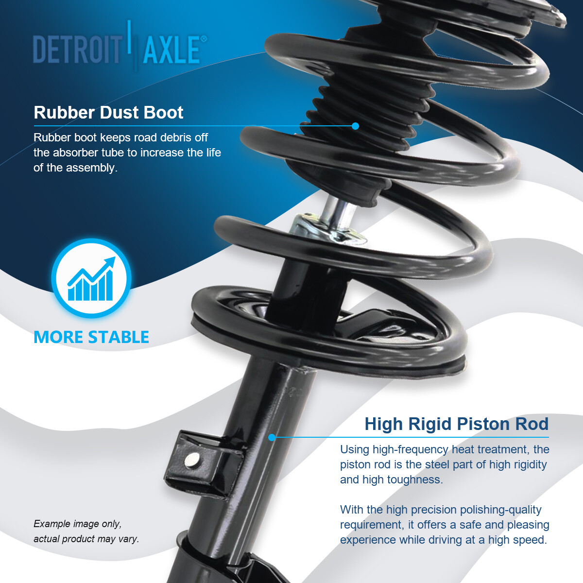 Front Coil Spring Strut & Sway Bar Link for 2003 2004 - 2007 Nissan Murano 3.5L