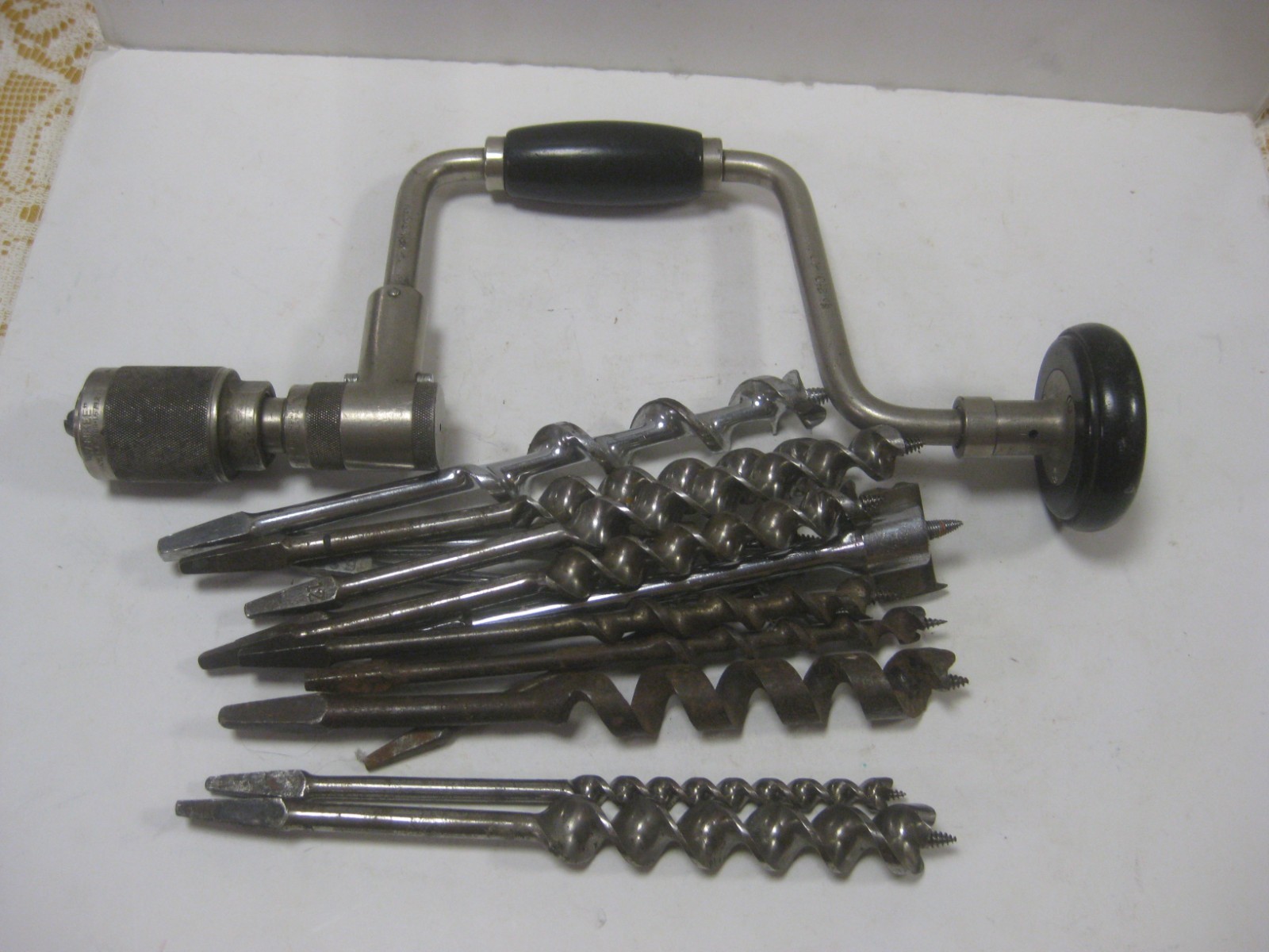 Vintage Yankee North Bros 10” Bit Brace No 2101-10 Hand Drill *Bell System*