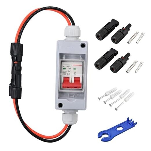 Solar Panel Disconnect Switch DC 500V 32Amp with PV Connector Miniature