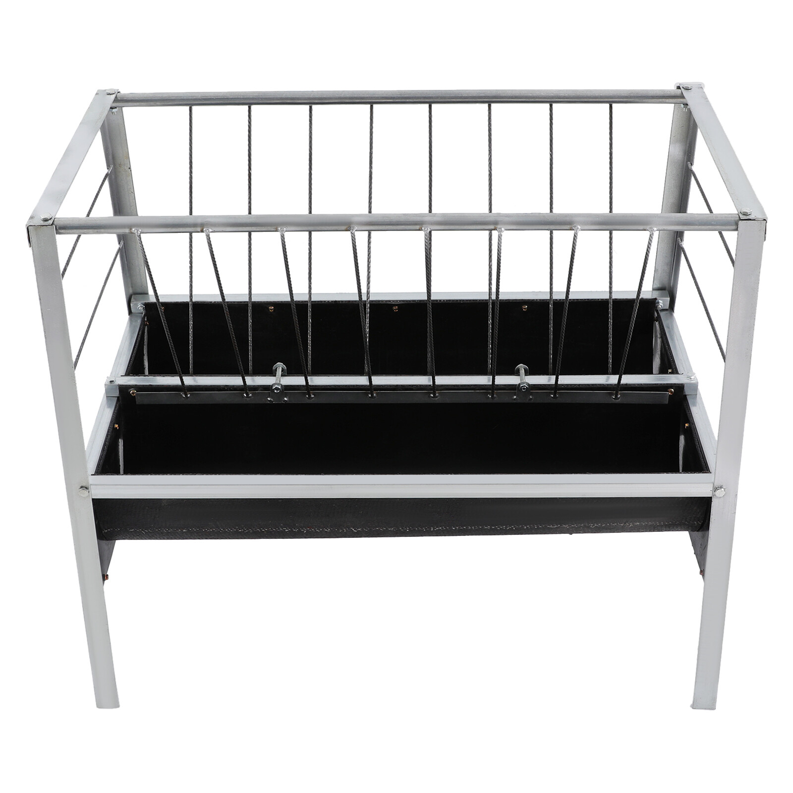 Heavy Duty Iron Steel Pasture Hay Feeder 39" For Goats, Sheep, Miniature Horses