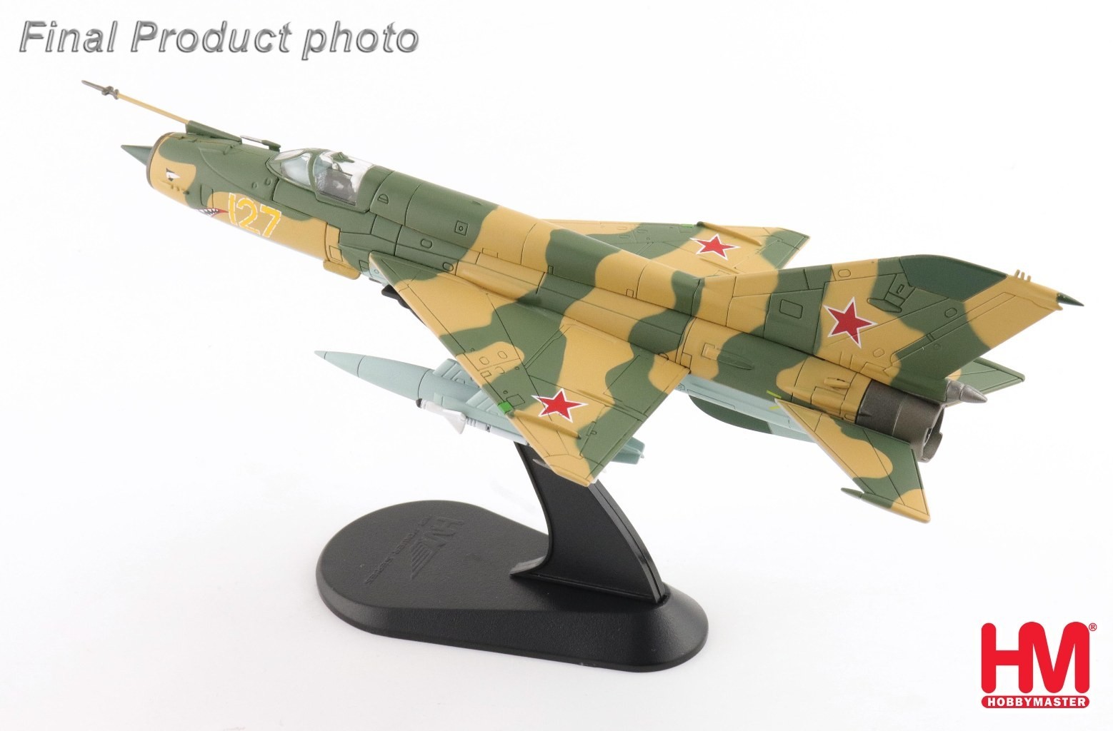 Hobby Master 1:72 MiG-21SM Fishbed-J Soviet 812th UAP Yellow 127 Ukraine HA0154