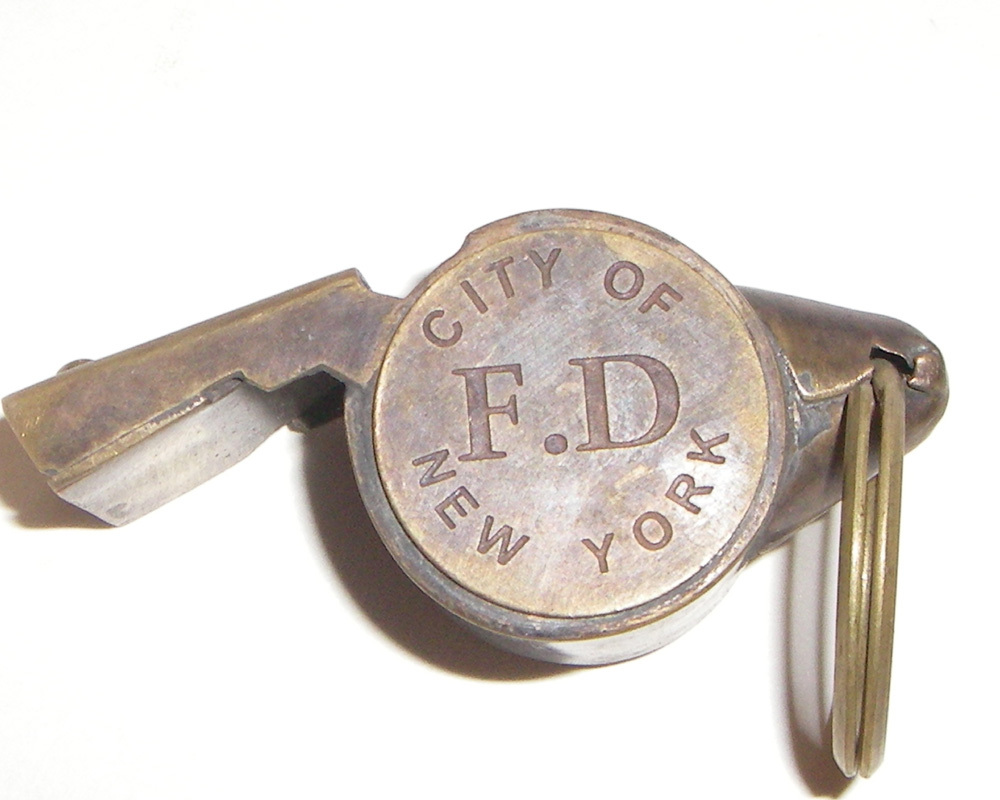 Brass Working NYFD Whistle