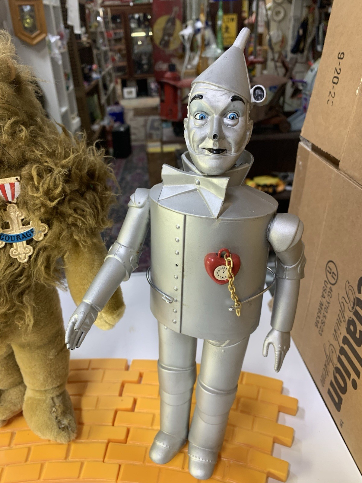 4 Wizard of Oz dolls 1987 14" Dorothy Lion Tin man Scarecrow Hamilton Gifts