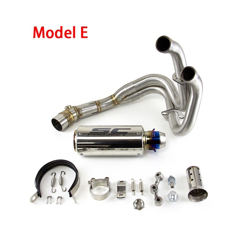 For Kawasaki Ninja 650 Z650 2012-2025 Full System Exhaust Tips Black Header Pipe