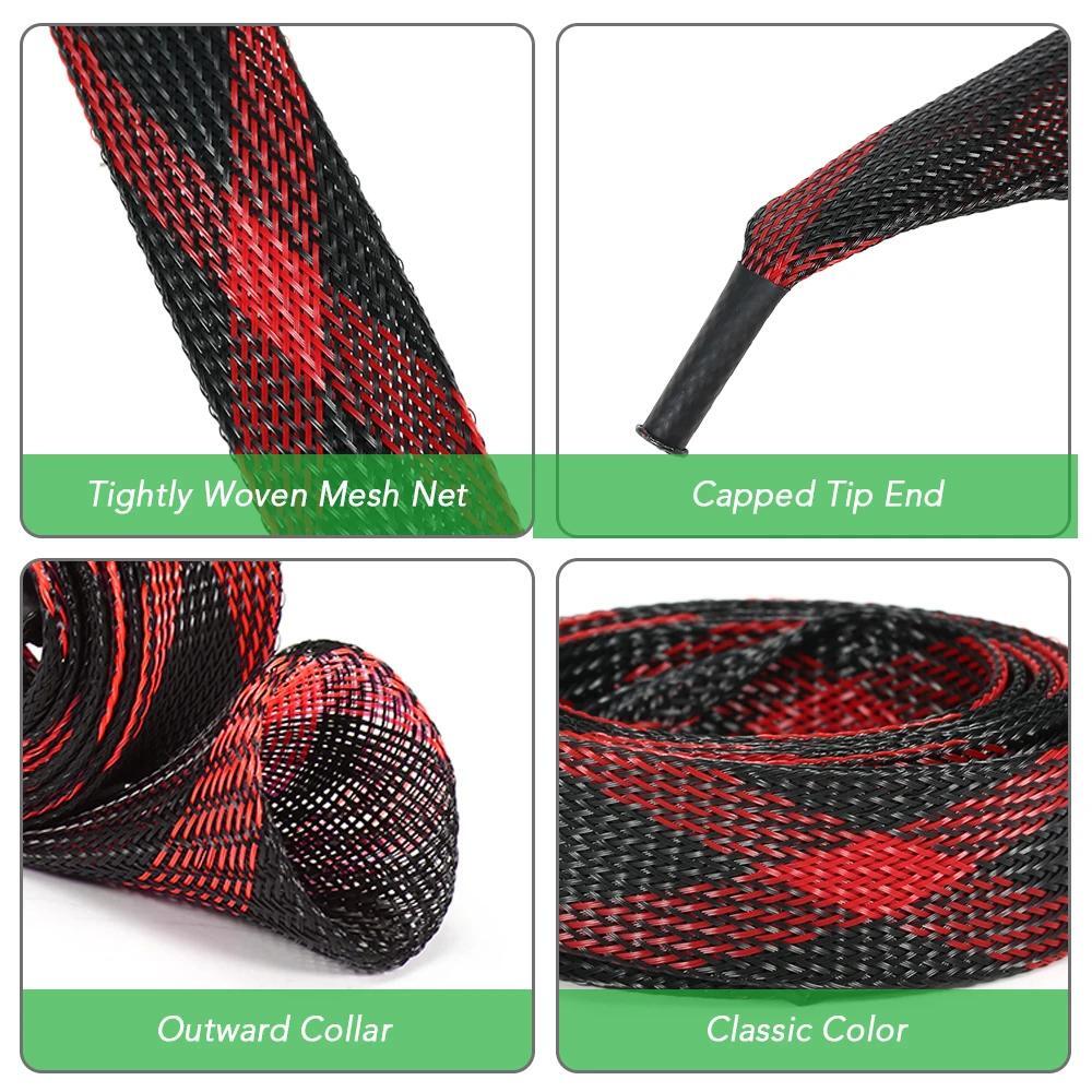 10 PCS Fishing Rod Sock Mesh Covers Braided Pole Protector Sleeve Fish Tool USA