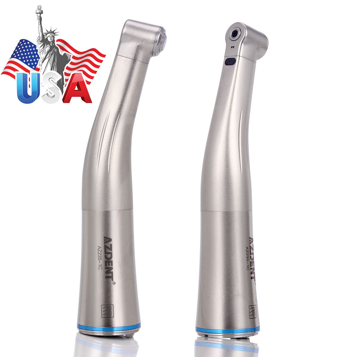 Dental 1:5 Increasing Contra Angle Optic LED Handpiece Fit for Electric Motor