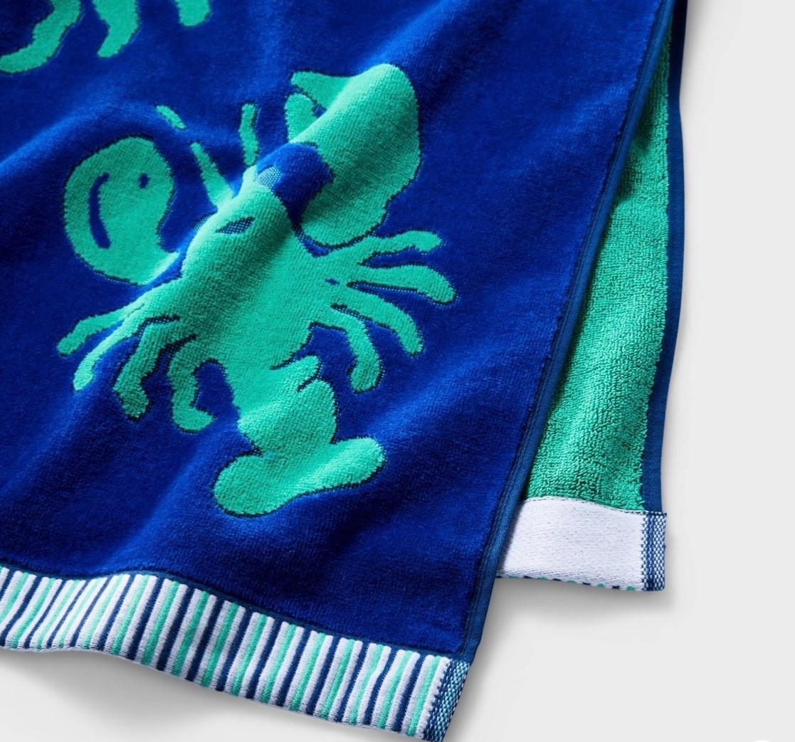 Roller Rabbit x Target Cobalt Blue Lobsters Beach Towel