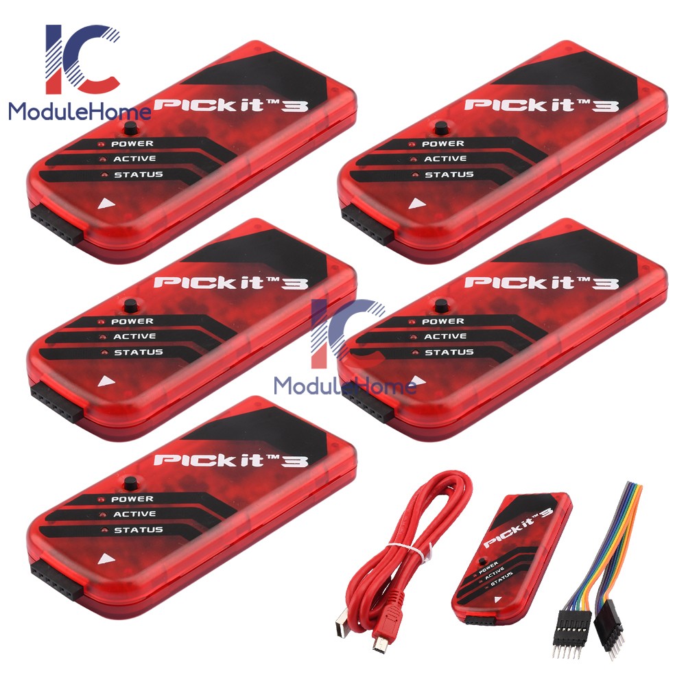 1-10PCS PICKIT3 Microchip Original MPLAB PICkit 3 In-Circuit Debugger Programmer