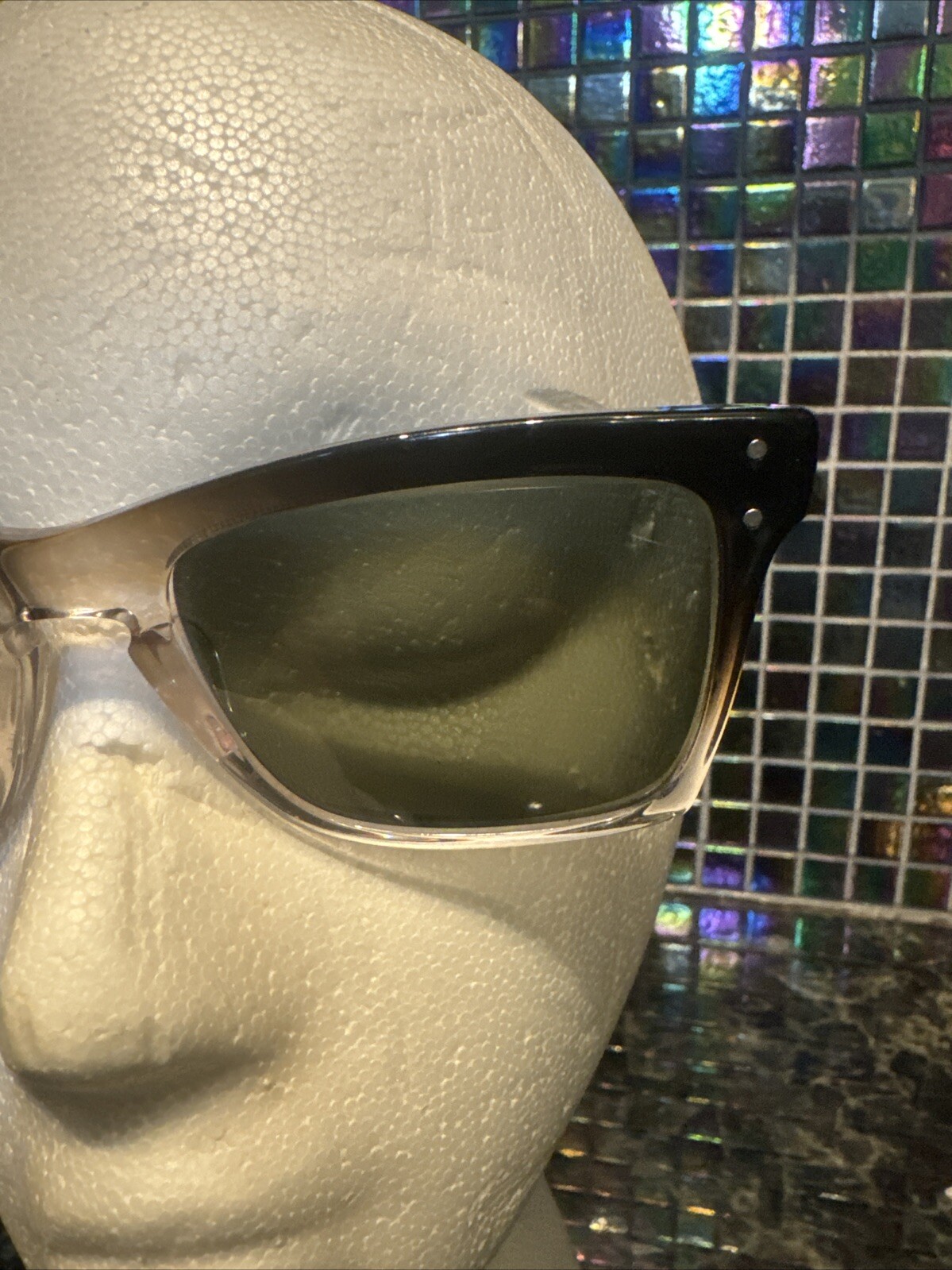 Vintage Men's Shuron Grand Prix Continental SHURAY Sunglasses Brown in Orig. Box