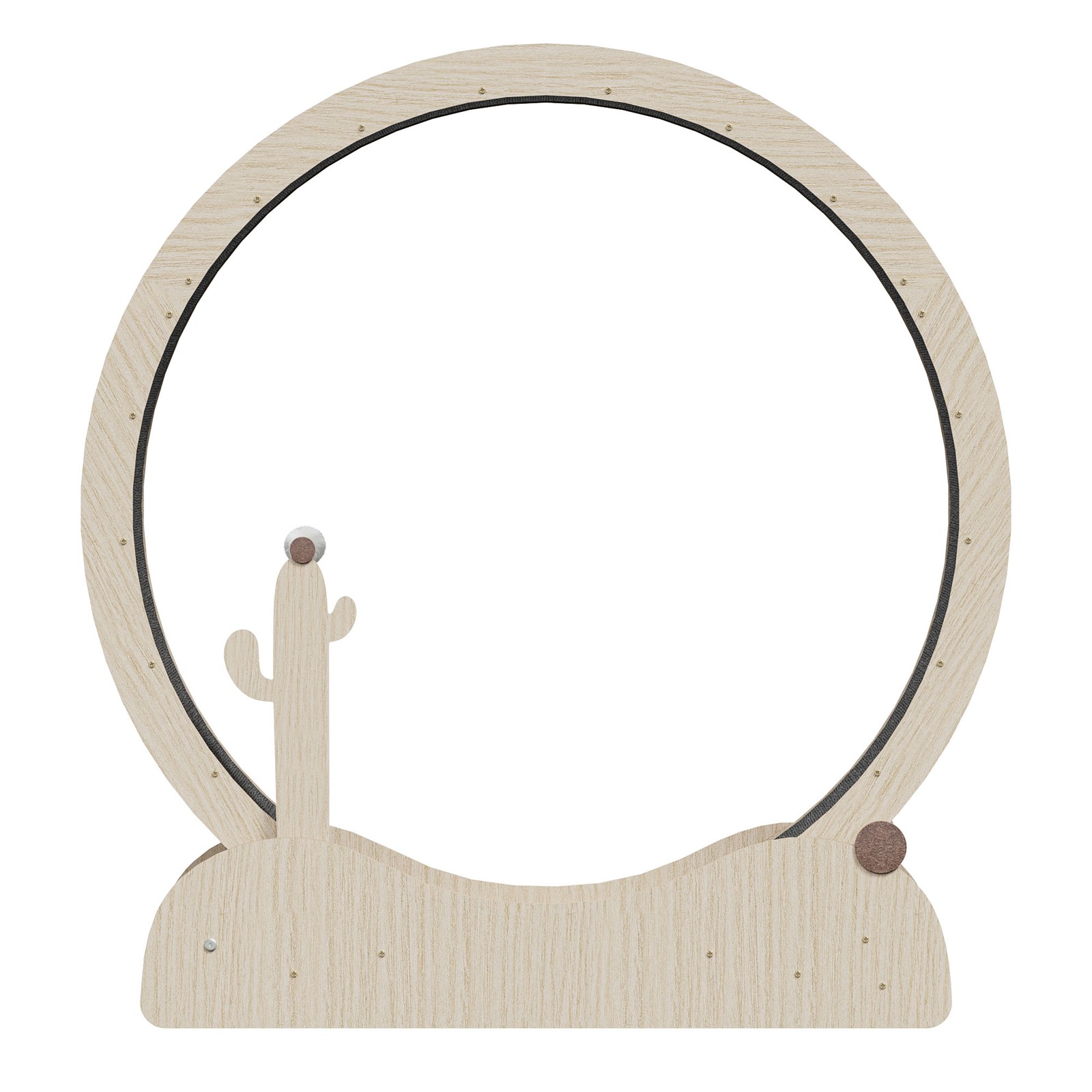 Large Cat Exercise Wheel 43" Solid Wood Cat Treadmill with Lock for Indoor Cats