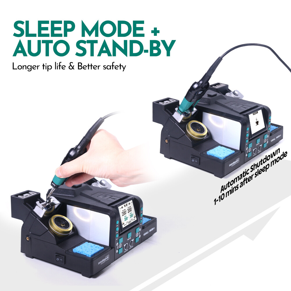 YIHUA 982D-III Precision Soldering Station and Tweezers For Microscope Soldering