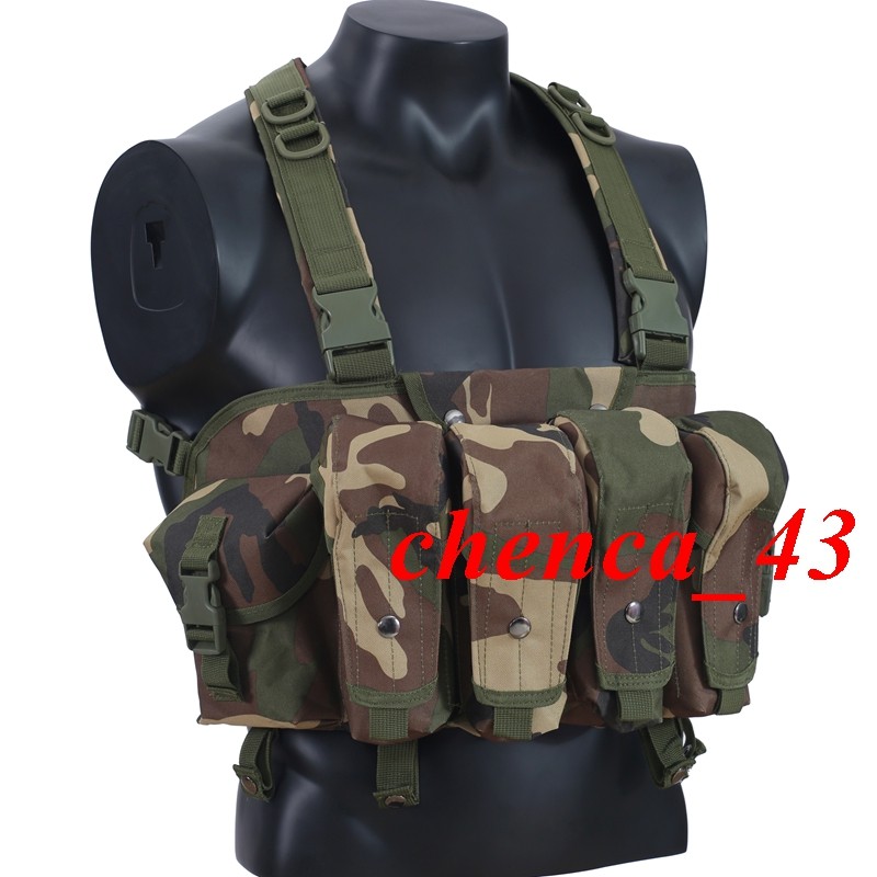 IN US!! Woodland Tactical Vest Chest Rig Russian Special Forces AK 6b13 Cos Gear