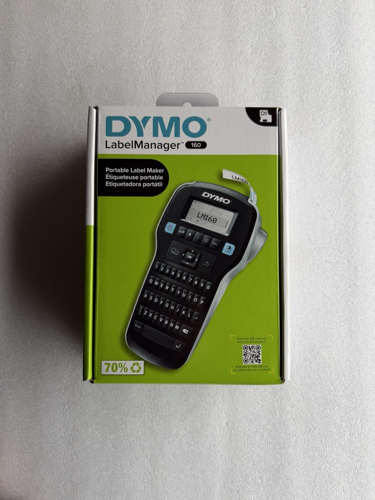 New DYMO LabelManager 160 D1 Label Maker Sealed Box