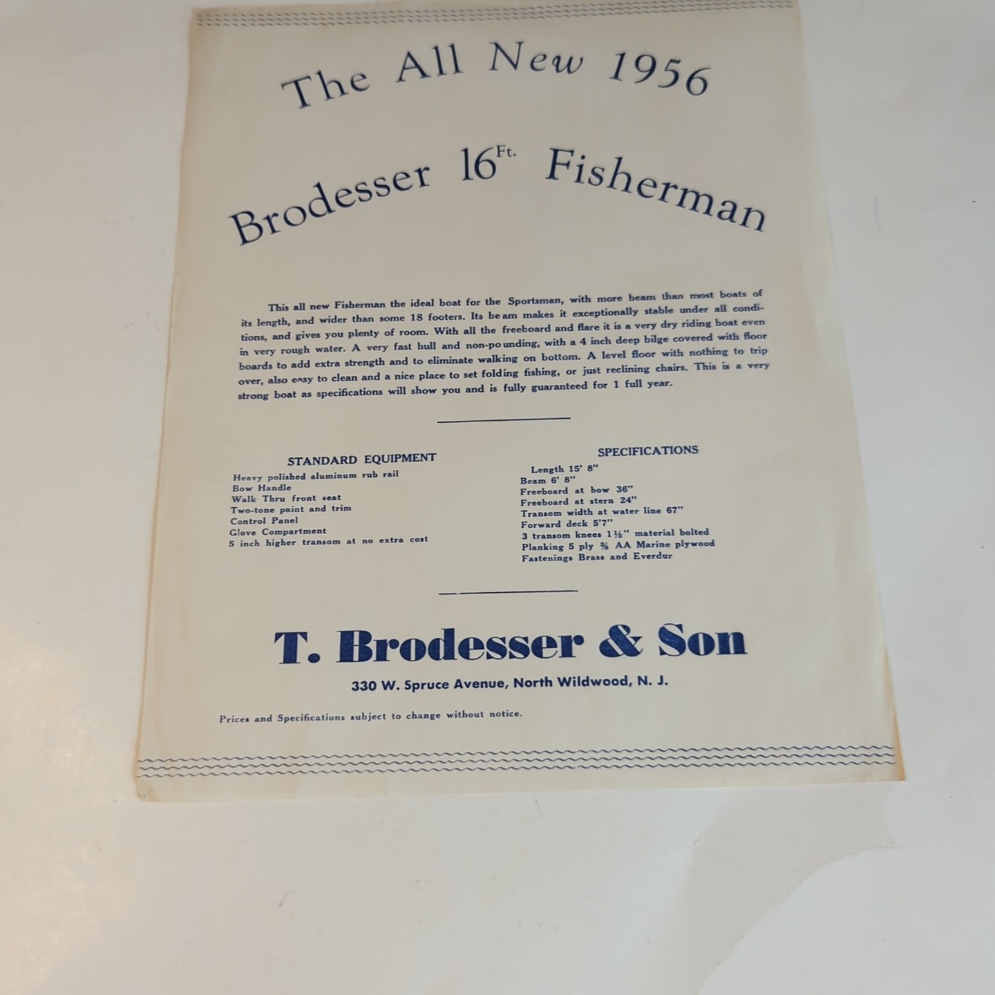 Lot Vintage 1956 Boat Brochures Catalogs Skimmar, Silverton Skiffs, Trollercraft