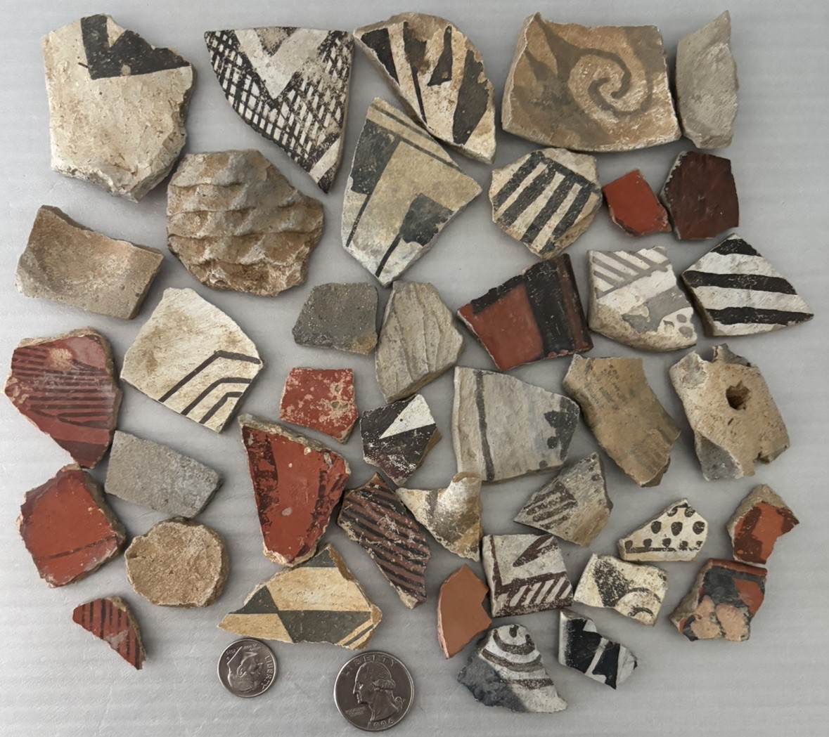 Ancient Anasazi Native American Pottery Shards Arizona L10-F FREE SHIP