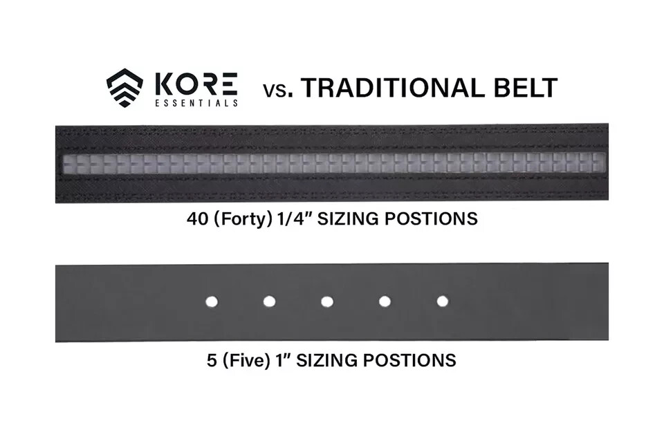KORE Tactical Gun Belt | X7 Buckle & Reinforced Tactical Belt Fits 24" to 54"