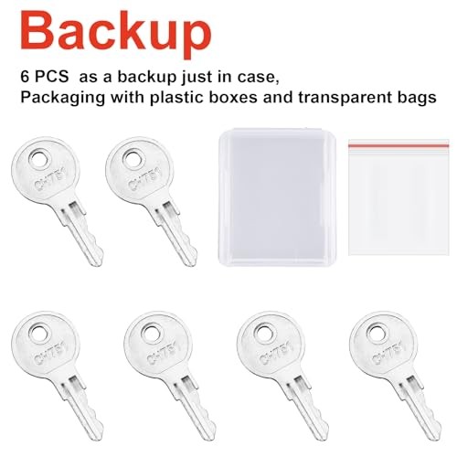 6 Pcs CH751 Key, Universal CH751 Replacement Keys, RV Keys for RV Campers