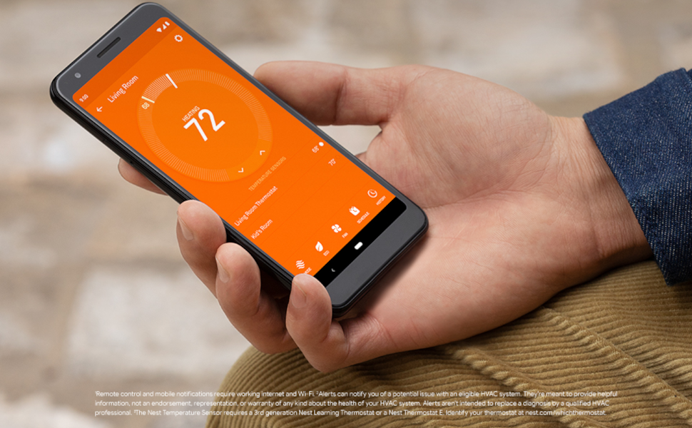 Google Nest 3rd Generation Learning WIFI Thermostat: T3007ES Stainless Steel A+