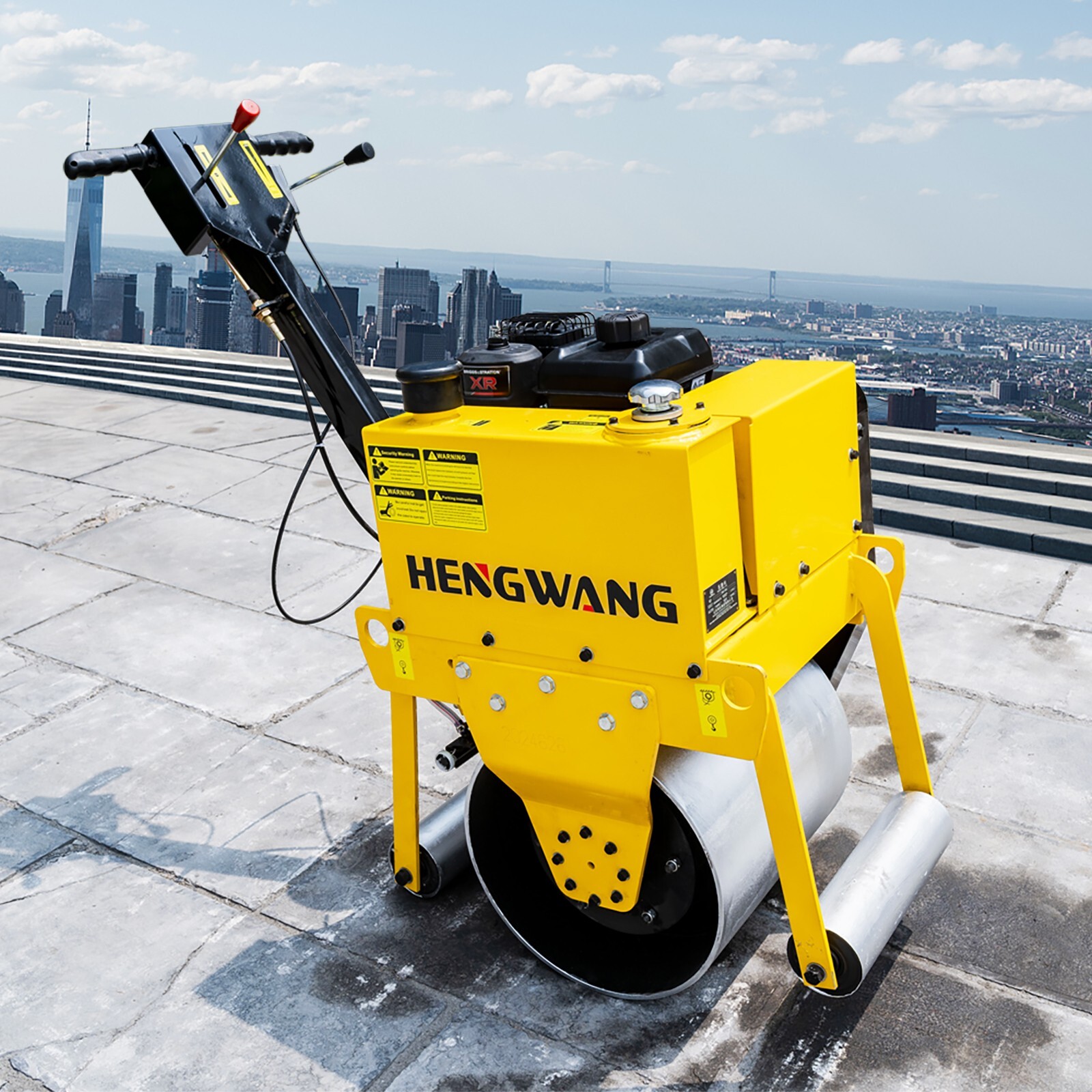 Brand new mini hand push vibratory roller road asphalt compactor free delivery