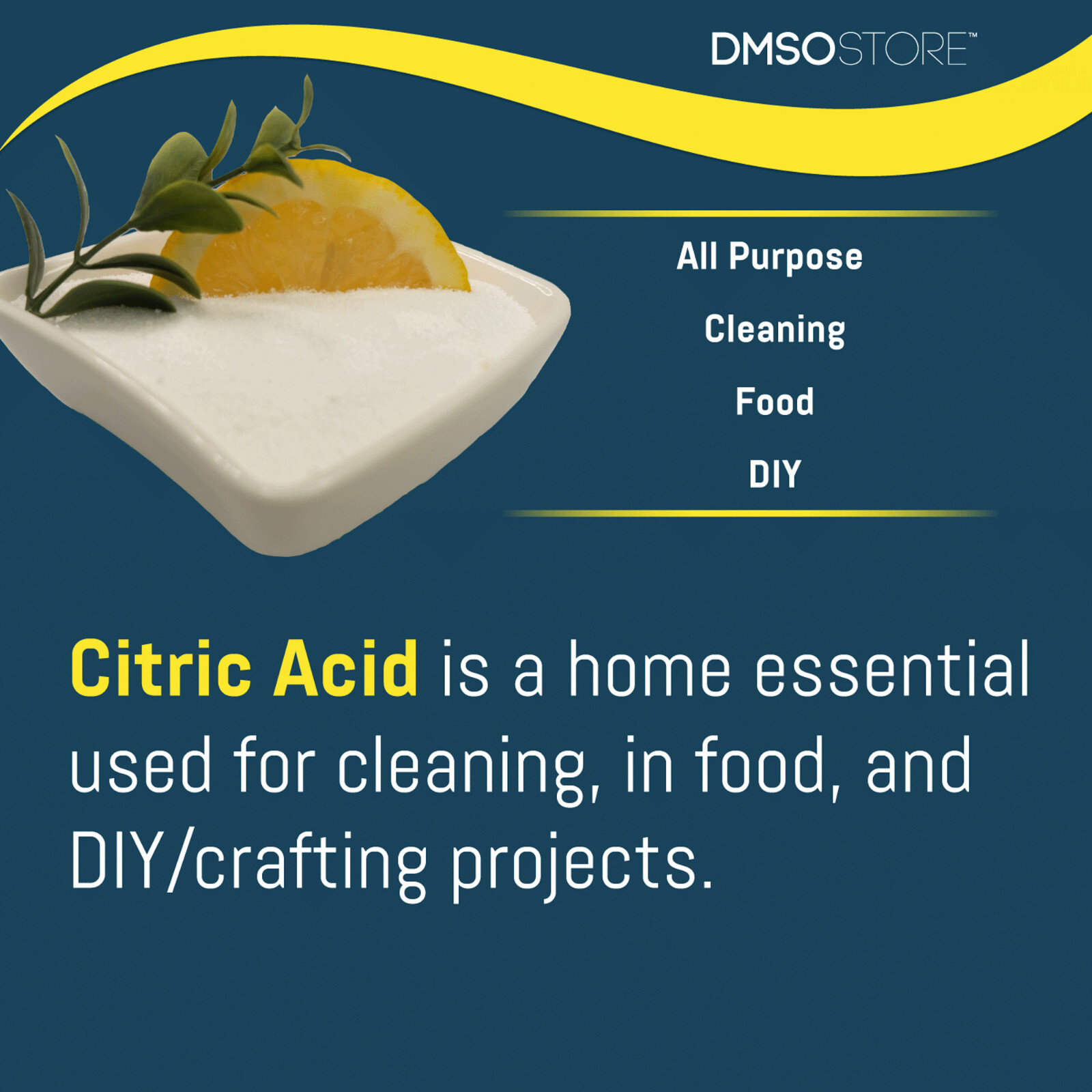 CITRIC ACID 1 lb. 100% Fine Grain Food Grade In Resealable Foil Bag