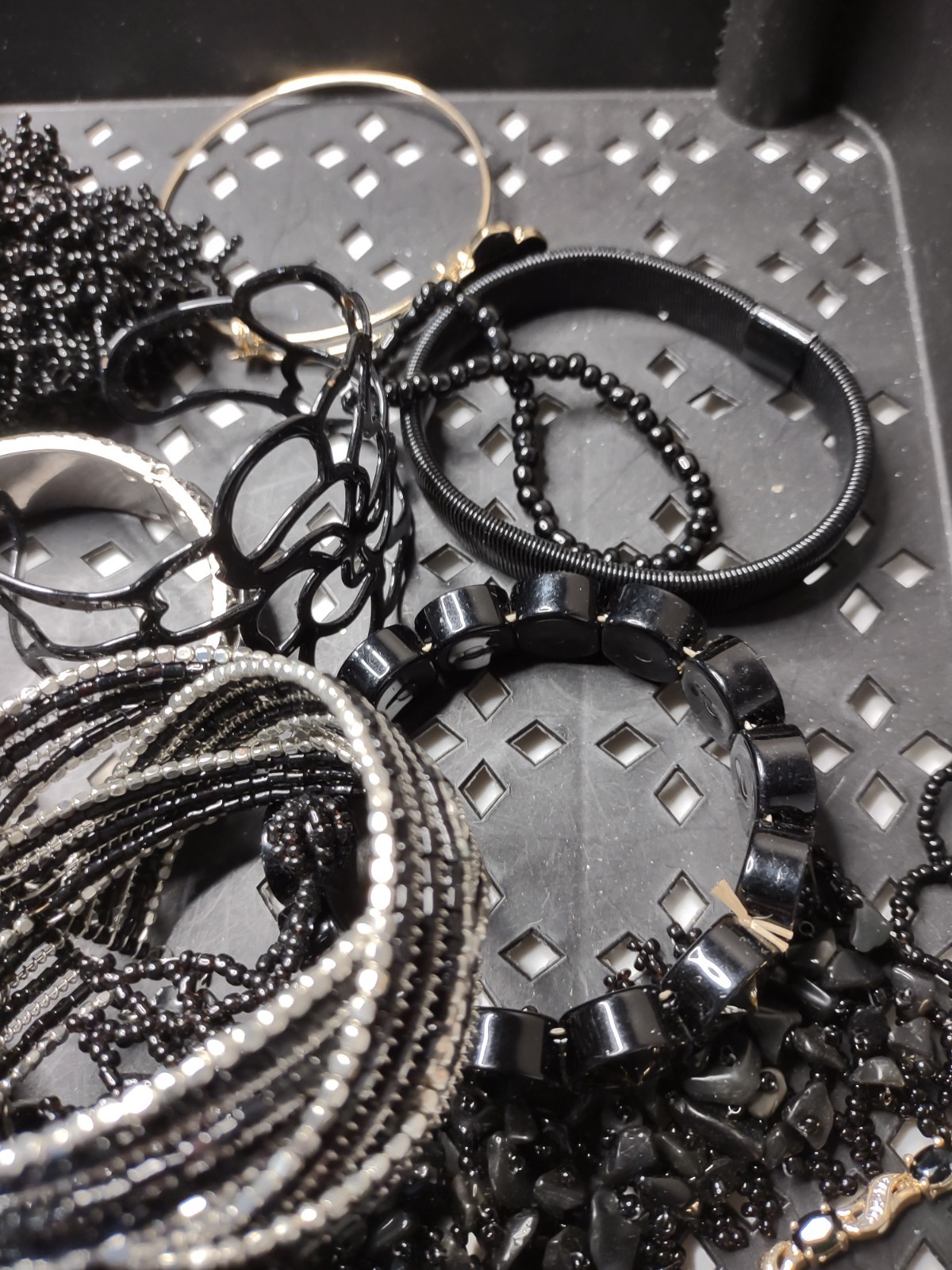Lot Of Black / Dark Bracelets Black Bracelet Lot MLLAN