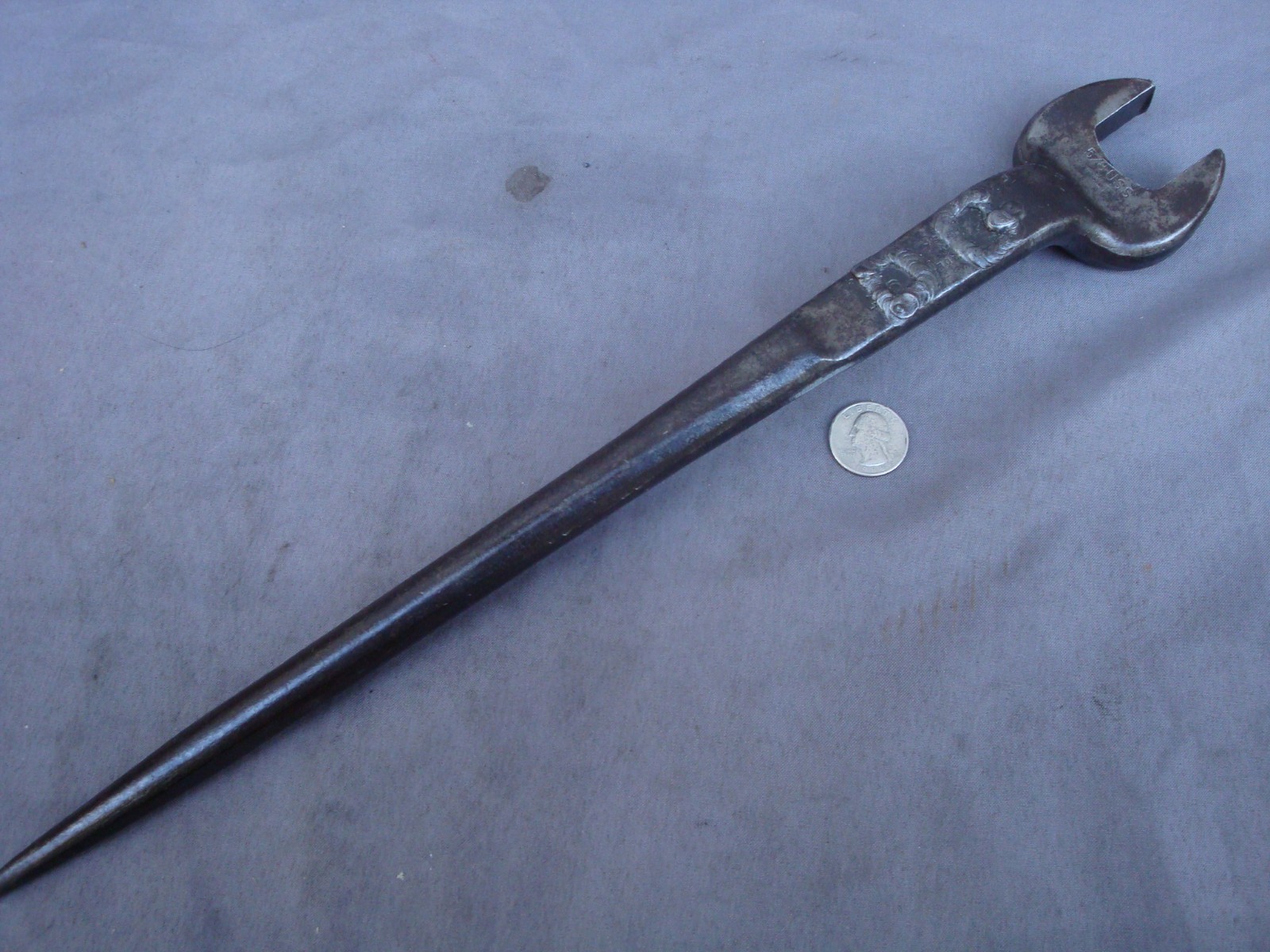 Vintage Williams 907 1-1/8" 5/8 USS Bolt Offset Spud Wrench